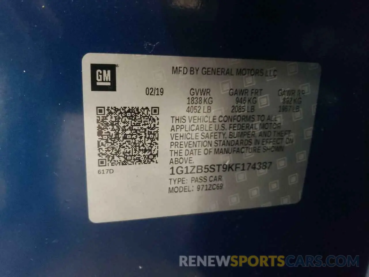 12 fotografías del automóvil dañado 1G1ZB5ST9KF174387 CHEVROLET MALIBU 2019