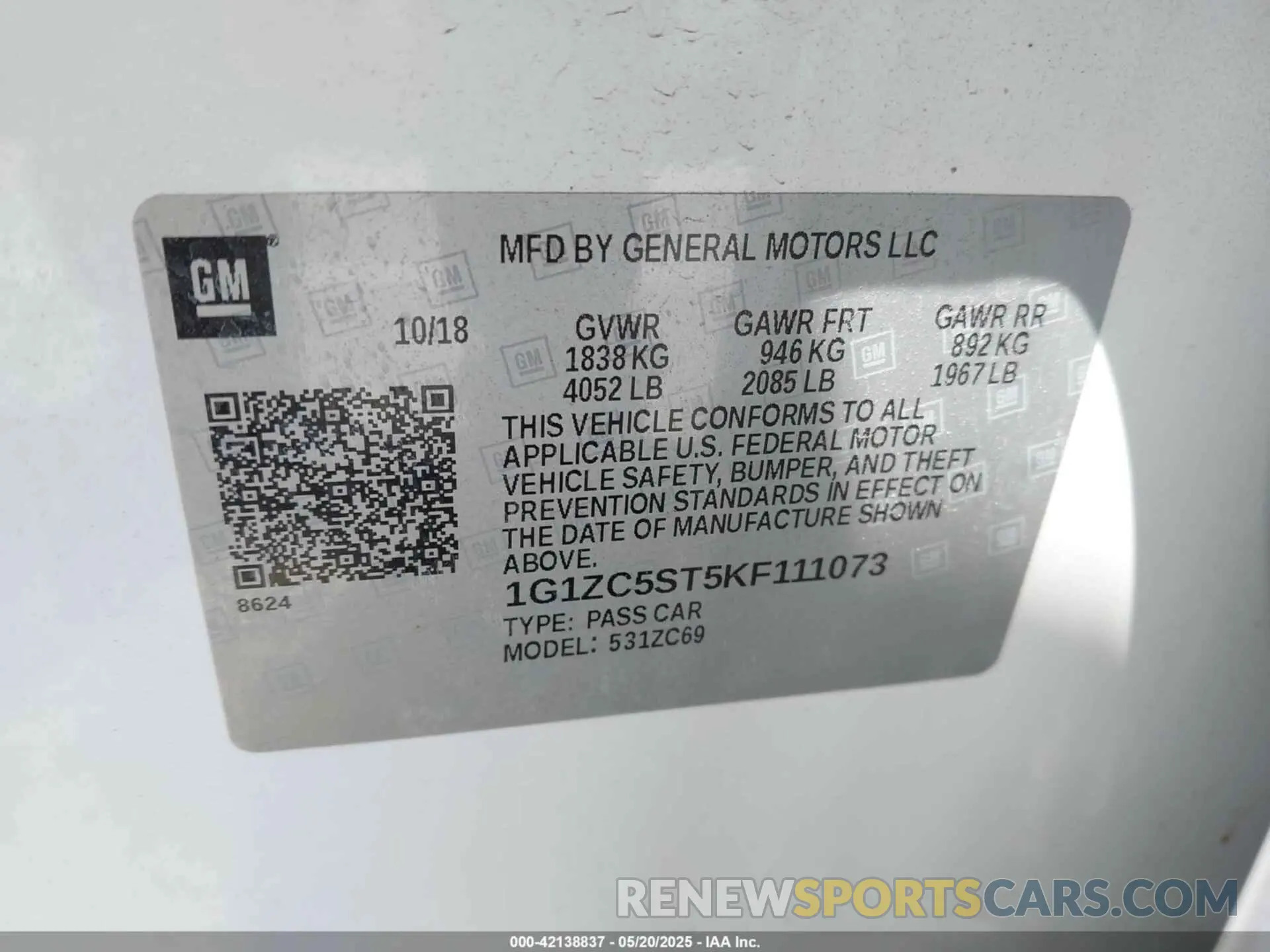 9 fotografías del automóvil dañado 1G1ZC5ST5KF111073 CHEVROLET MALIBU 2019
