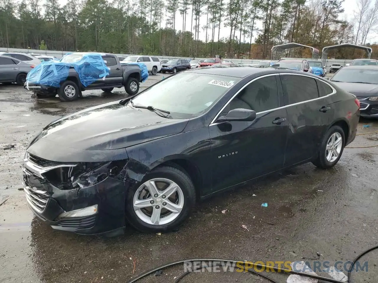 1 fotografías del automóvil dañado 1G1ZC5ST6KF124561 CHEVROLET MALIBU 2019