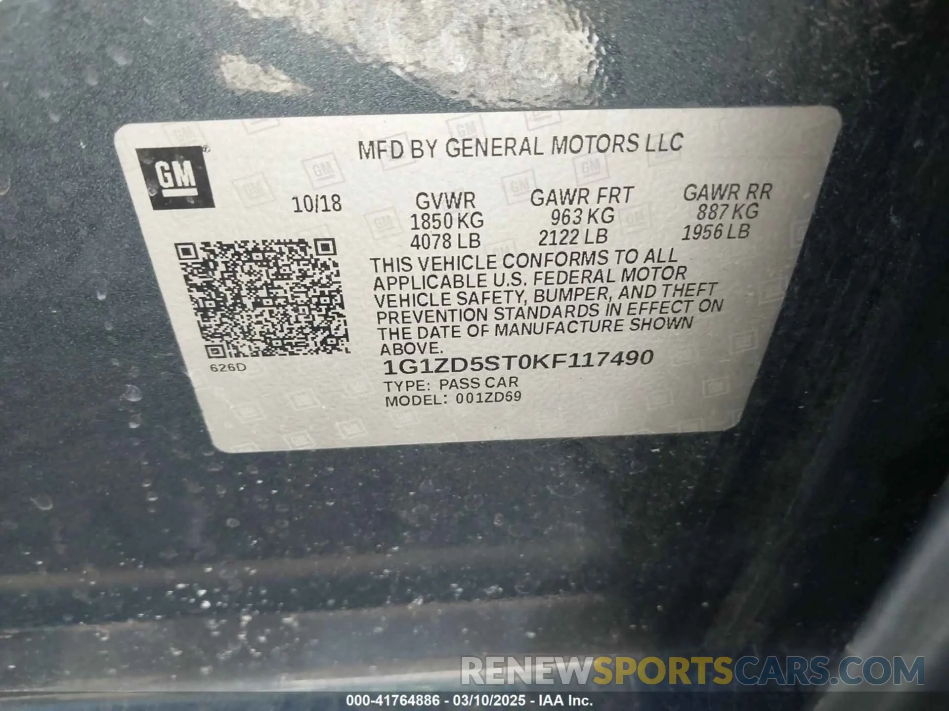 9 fotografías del automóvil dañado 1G1ZD5ST0KF117490 CHEVROLET MALIBU 2019