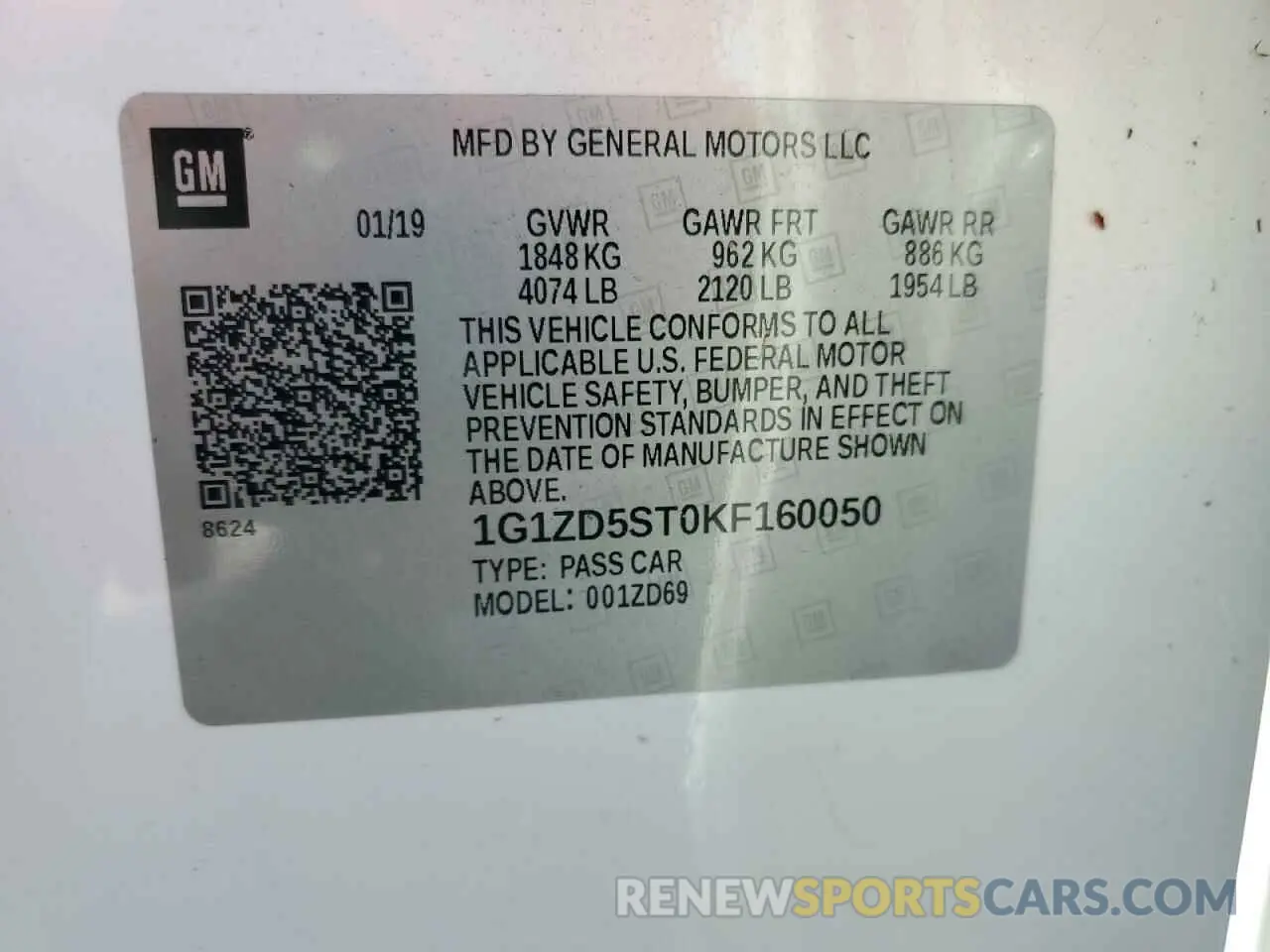 13 fotografías del automóvil dañado 1G1ZD5ST0KF160050 CHEVROLET MALIBU 2019