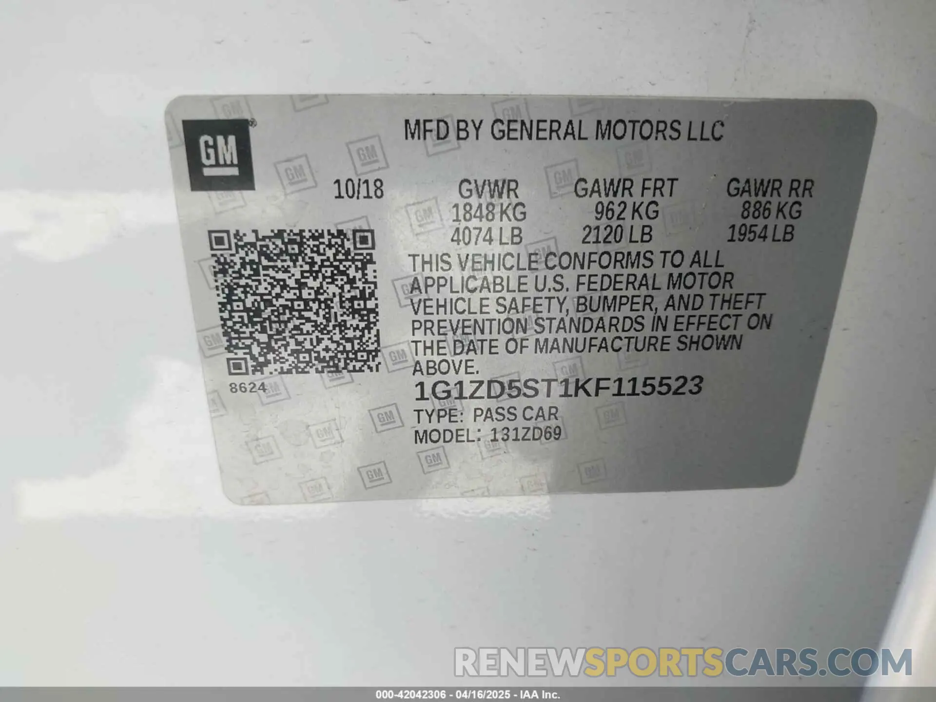 9 fotografías del automóvil dañado 1G1ZD5ST1KF115523 CHEVROLET MALIBU 2019