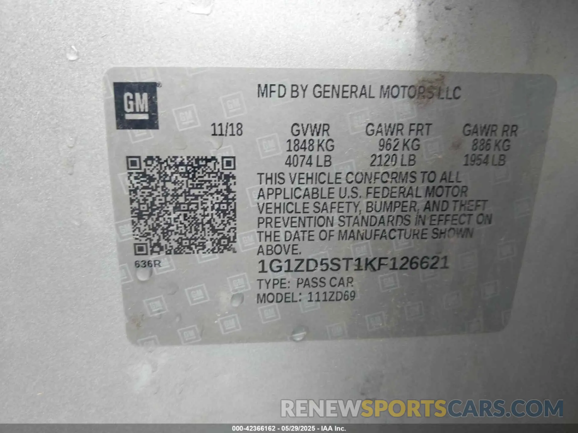 9 fotografías del automóvil dañado 1G1ZD5ST1KF126621 CHEVROLET MALIBU 2019