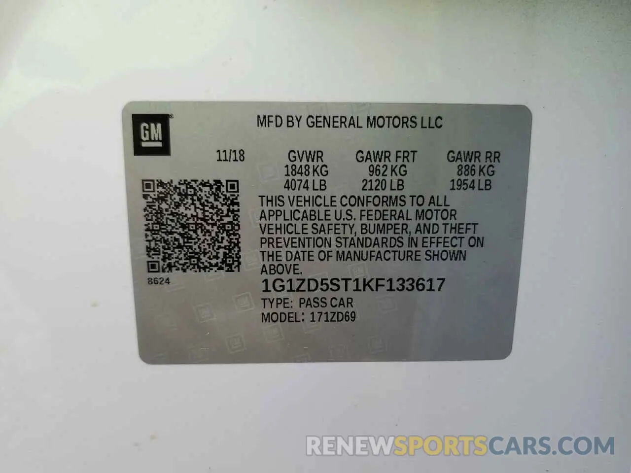 14 fotografías del automóvil dañado 1G1ZD5ST1KF133617 CHEVROLET MALIBU 2019