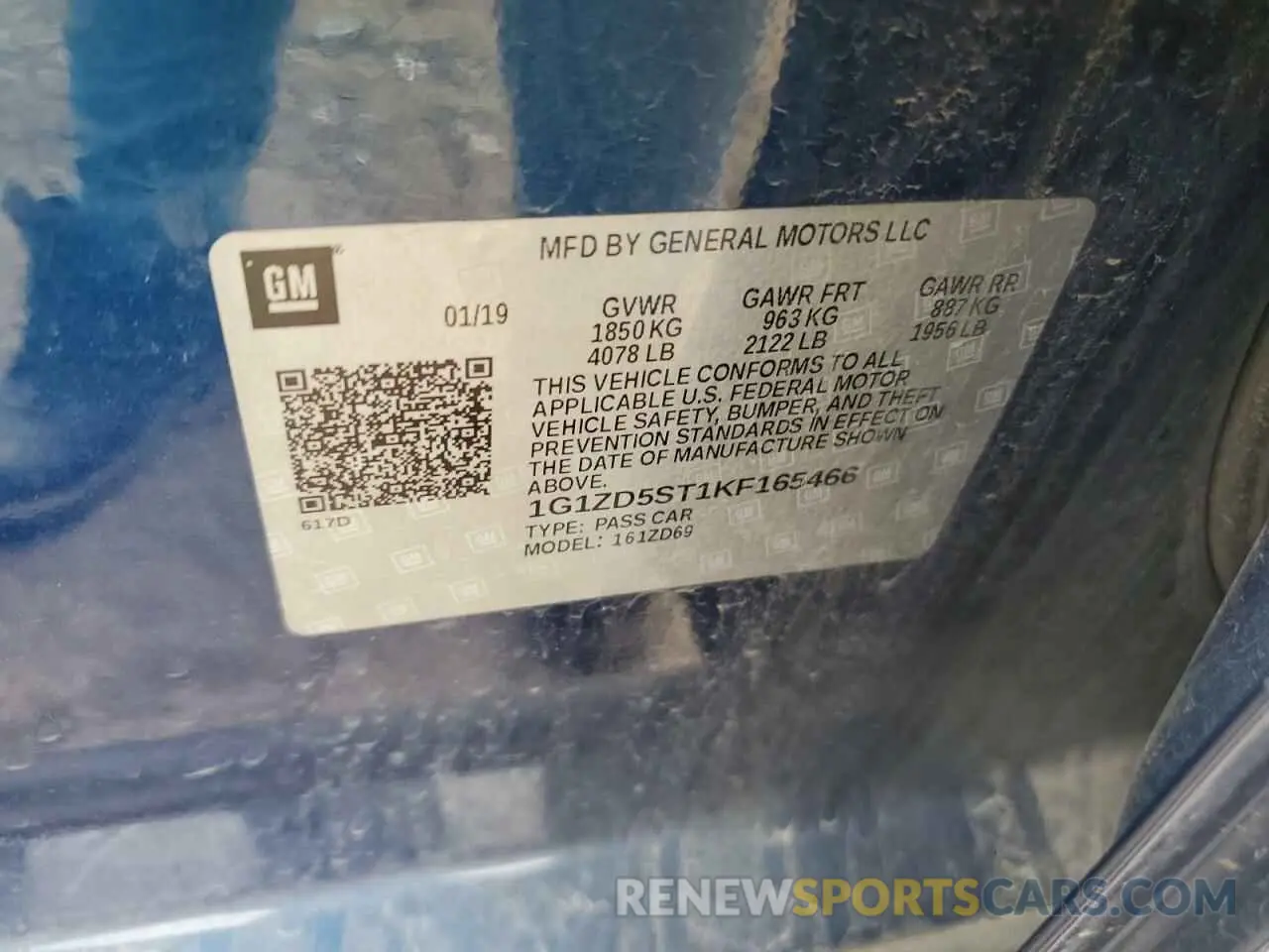 12 fotografías del automóvil dañado 1G1ZD5ST1KF165466 CHEVROLET MALIBU 2019