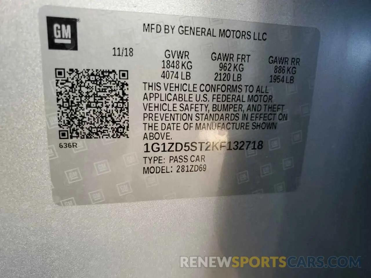12 fotografías del automóvil dañado 1G1ZD5ST2KF132718 CHEVROLET MALIBU 2019