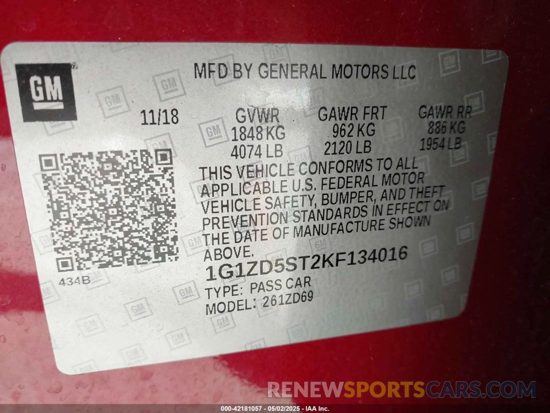 9 fotografías del automóvil dañado 1G1ZD5ST2KF134016 CHEVROLET MALIBU 2019