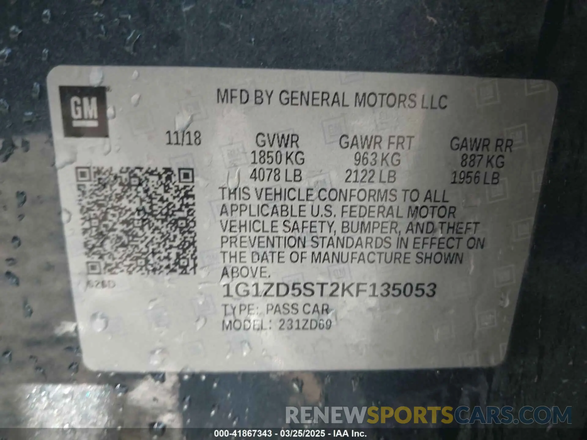 9 fotografías del automóvil dañado 1G1ZD5ST2KF135053 CHEVROLET MALIBU 2019