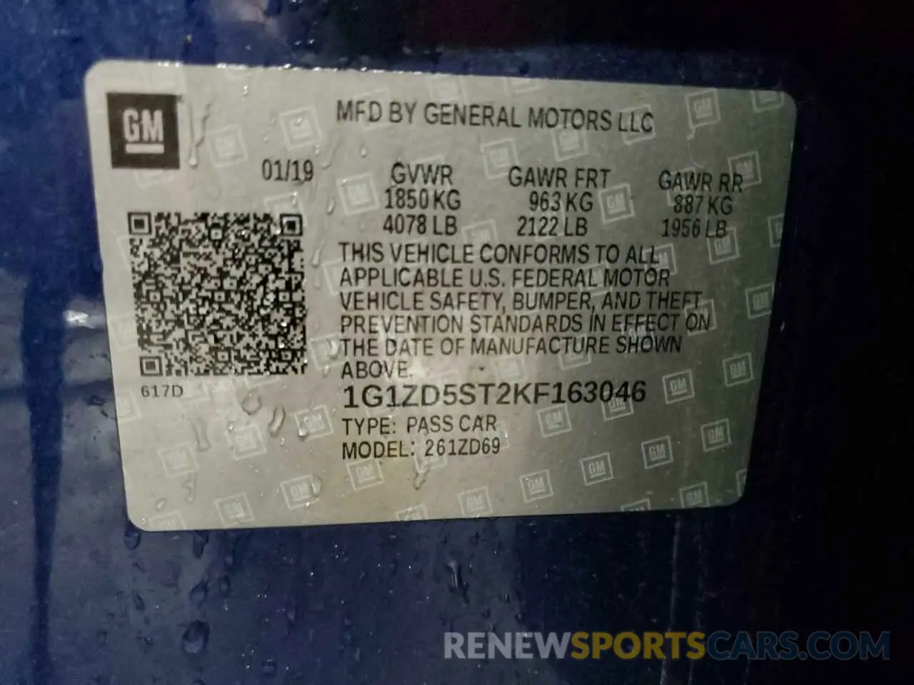 12 fotografías del automóvil dañado 1G1ZD5ST2KF163046 CHEVROLET MALIBU 2019