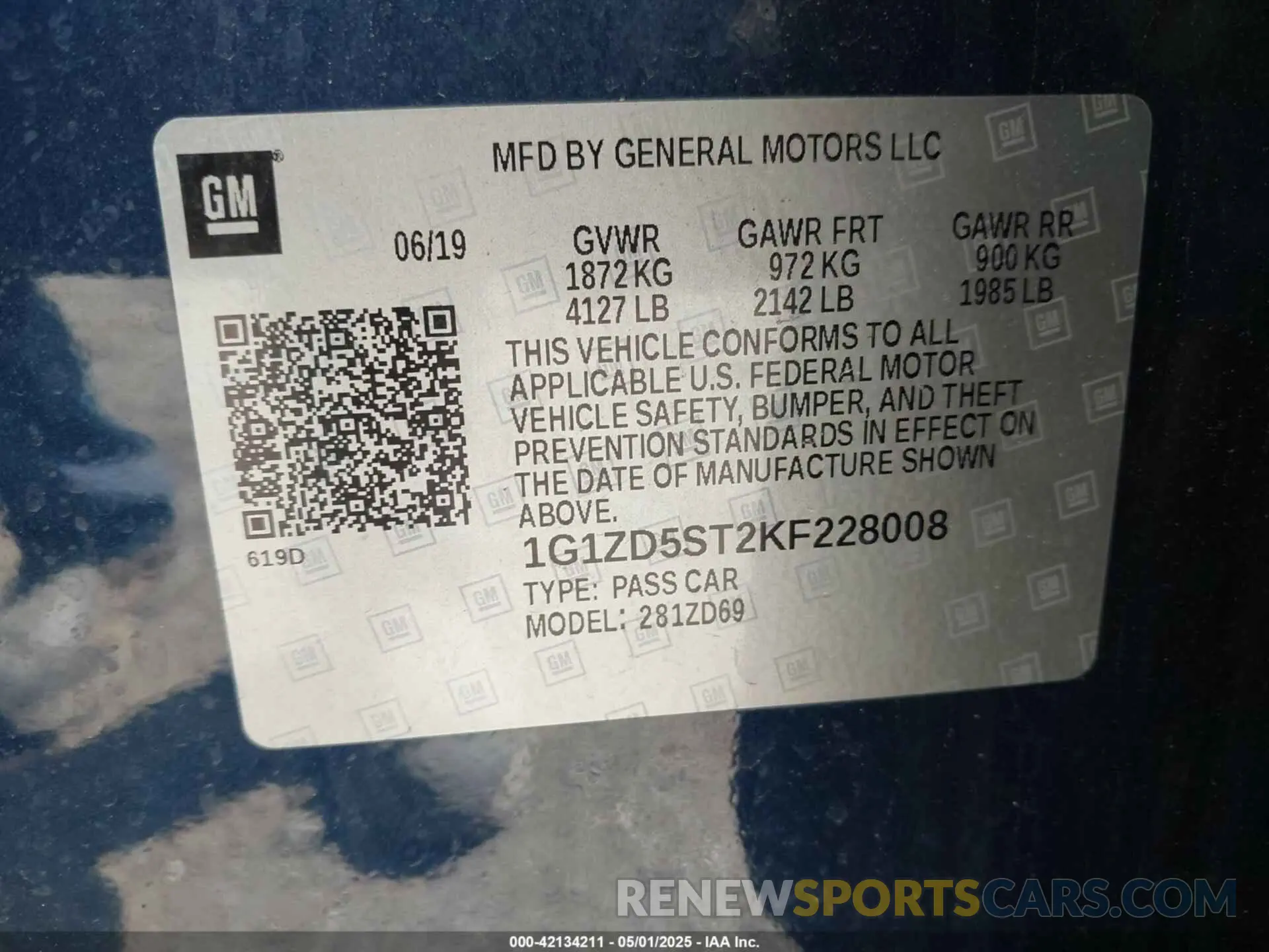 9 fotografías del automóvil dañado 1G1ZD5ST2KF228008 CHEVROLET MALIBU 2019