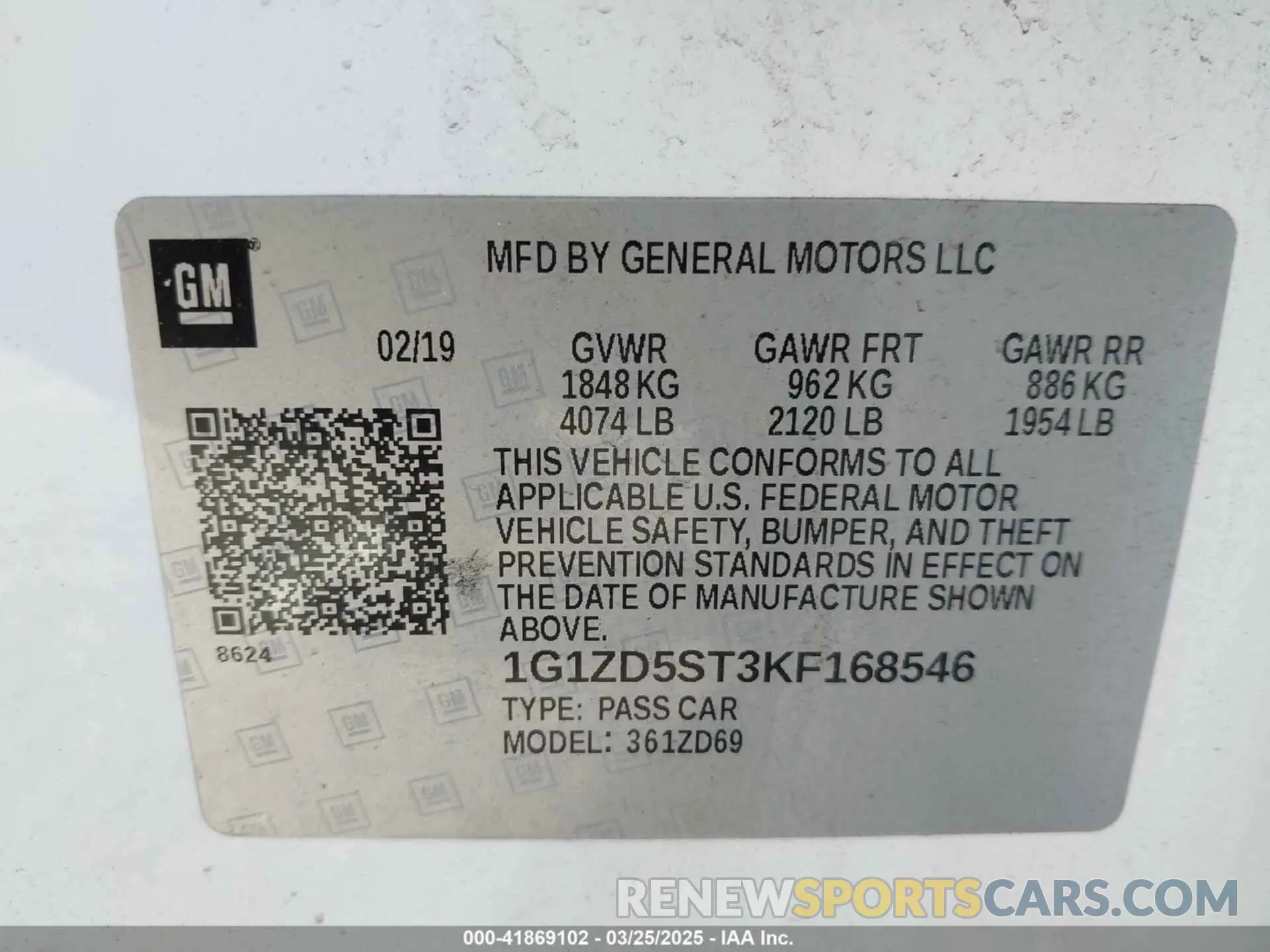 9 fotografías del automóvil dañado 1G1ZD5ST3KF168546 CHEVROLET MALIBU 2019