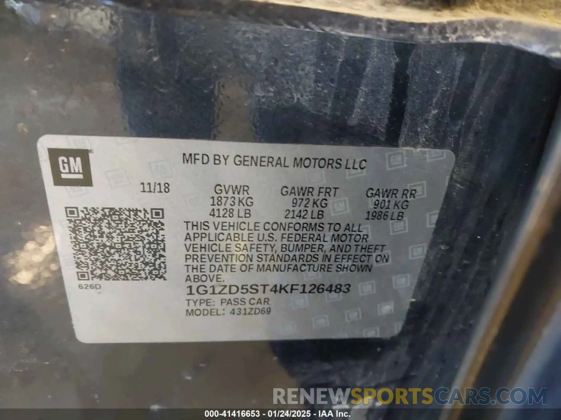 9 fotografías del automóvil dañado 1G1ZD5ST4KF126483 CHEVROLET MALIBU 2019