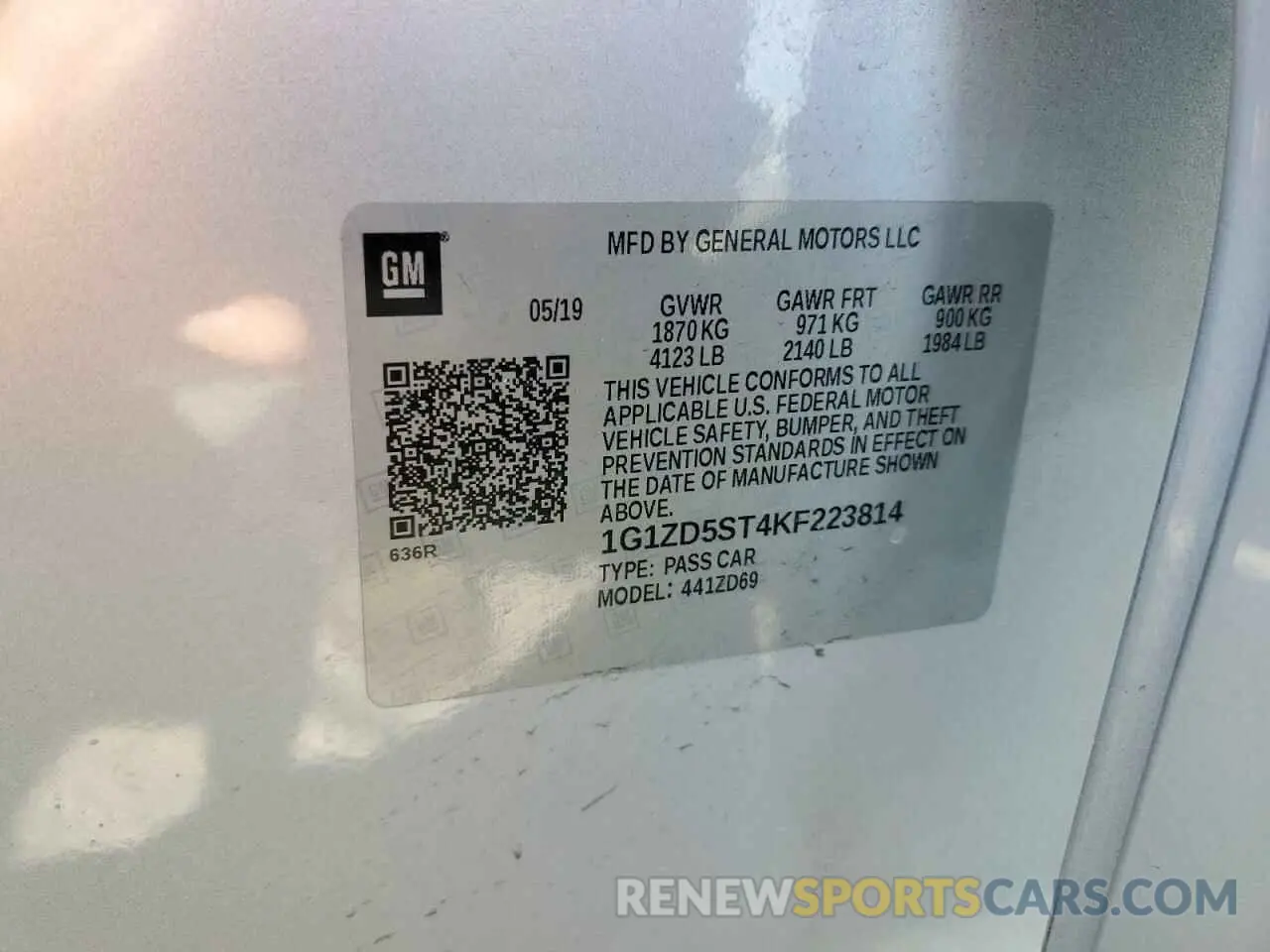 14 fotografías del automóvil dañado 1G1ZD5ST4KF223814 CHEVROLET MALIBU 2019