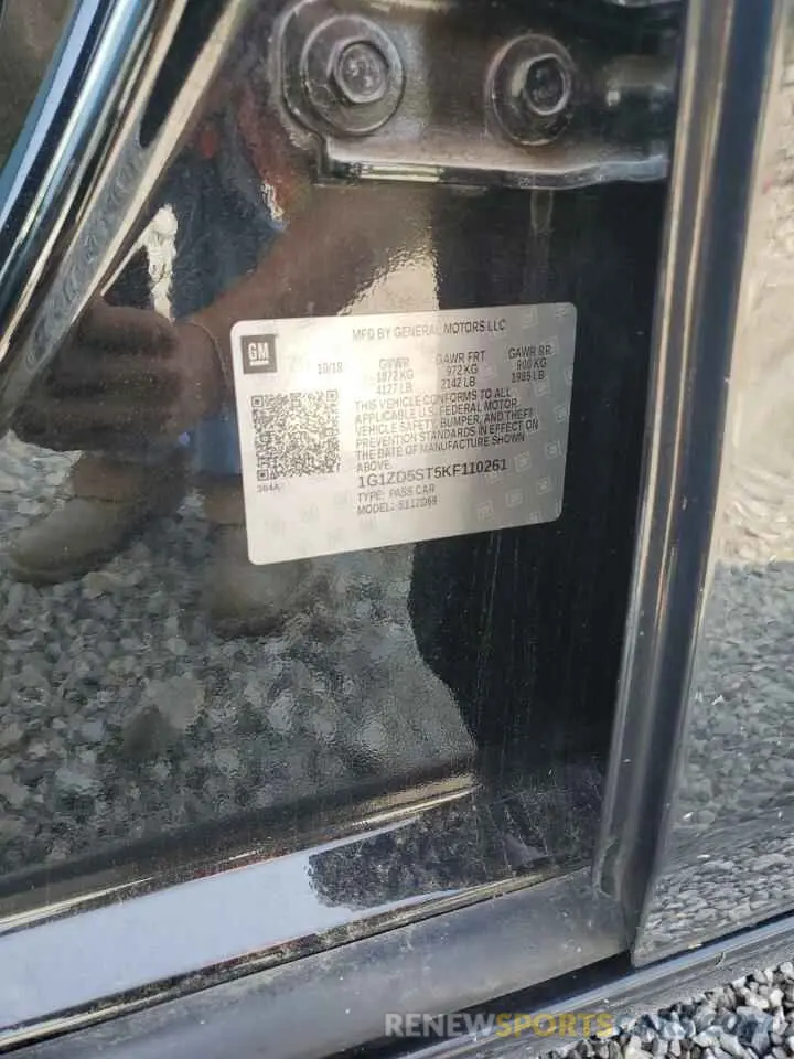 12 fotografías del automóvil dañado 1G1ZD5ST5KF110261 CHEVROLET MALIBU 2019