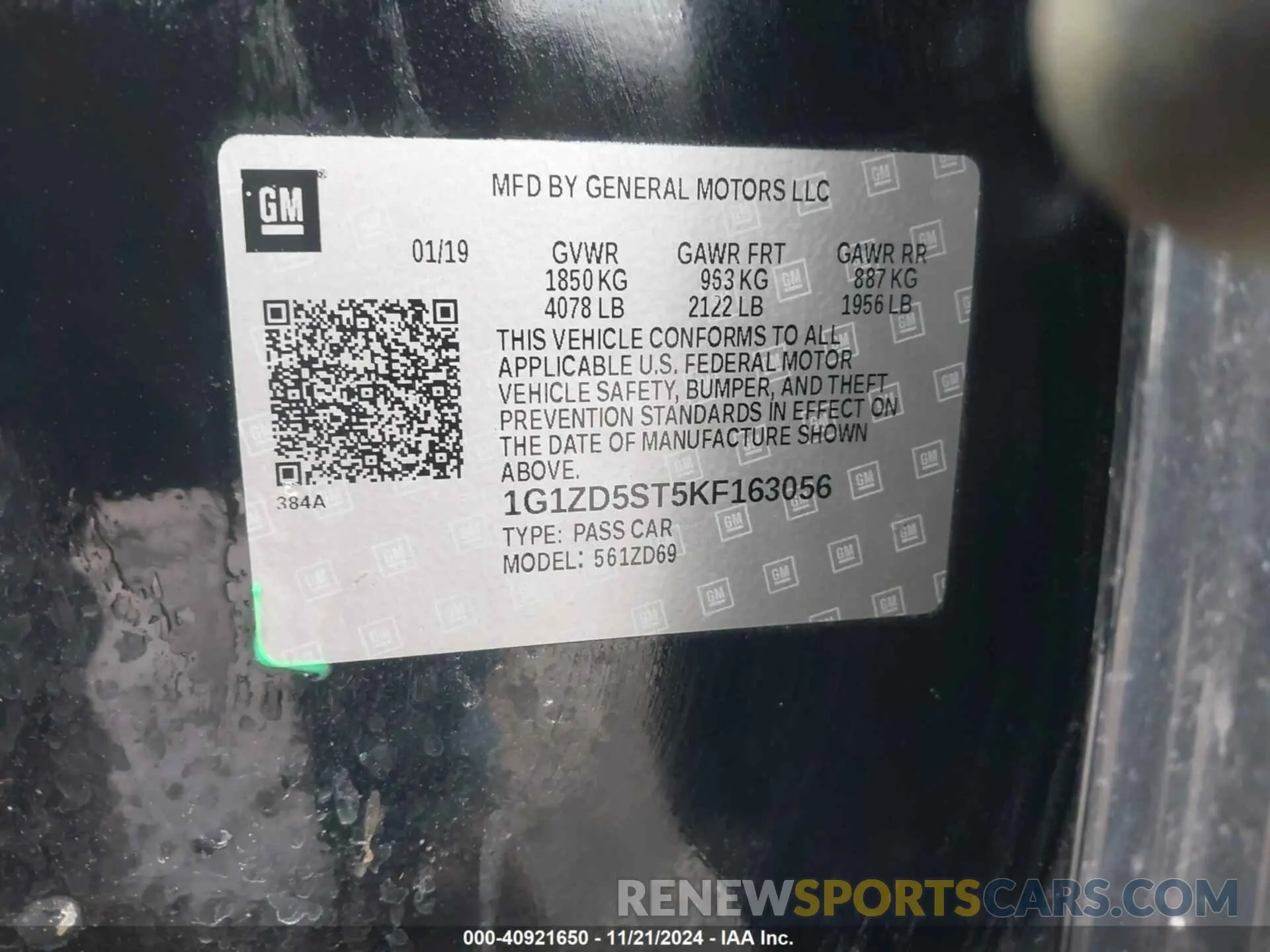 9 fotografías del automóvil dañado 1G1ZD5ST5KF163056 CHEVROLET MALIBU 2019