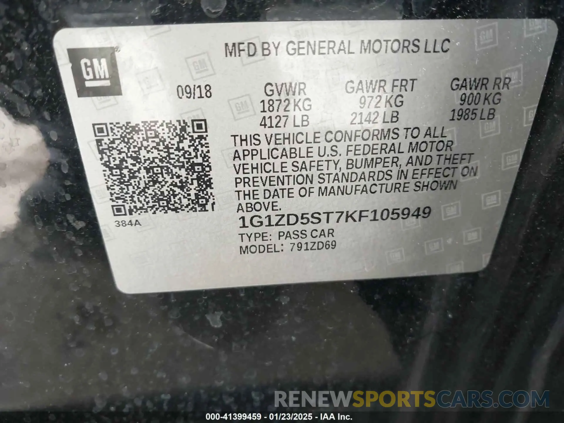 9 fotografías del automóvil dañado 1G1ZD5ST7KF105949 CHEVROLET MALIBU 2019