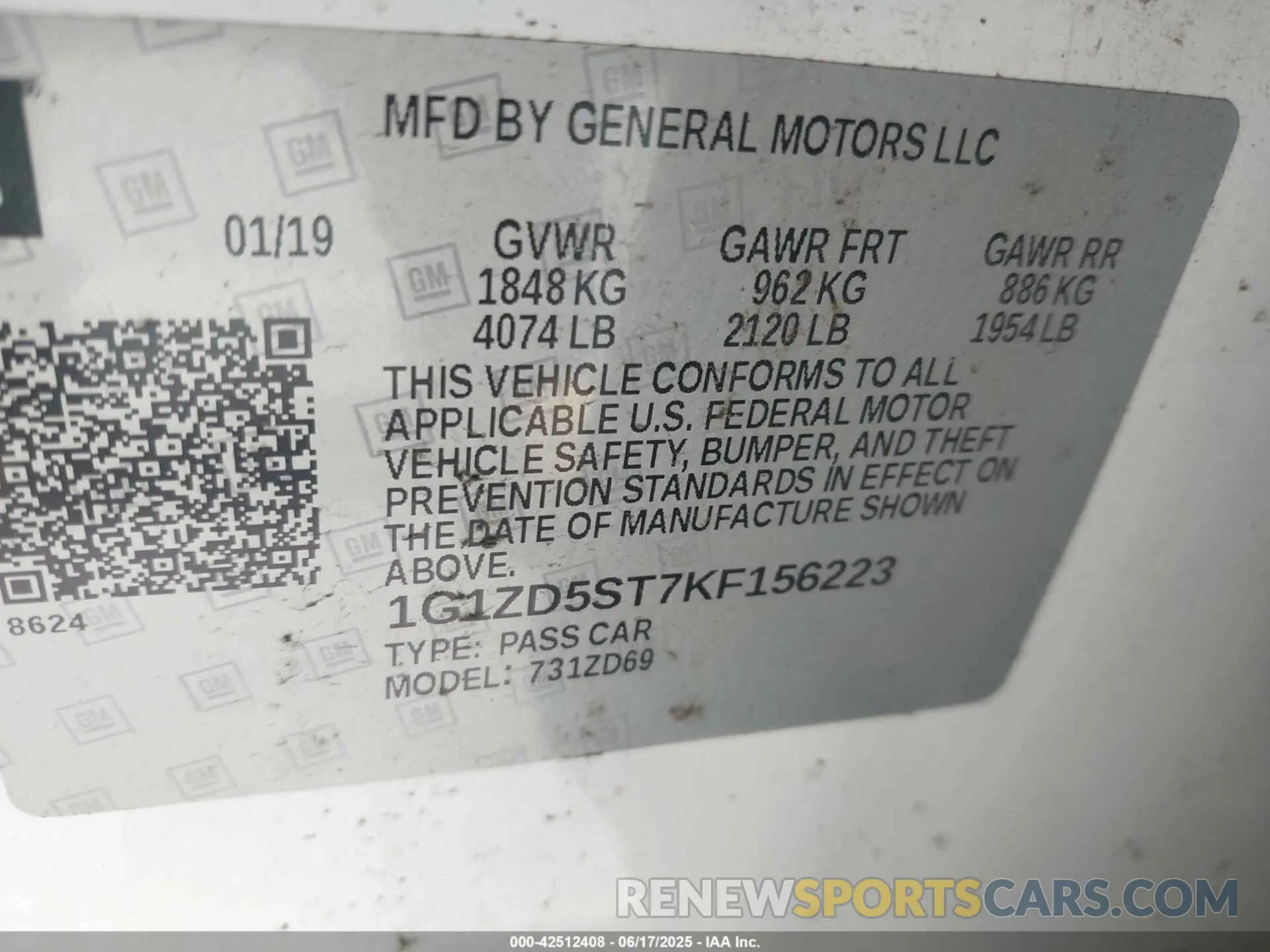 9 fotografías del automóvil dañado 1G1ZD5ST7KF156223 CHEVROLET MALIBU 2019