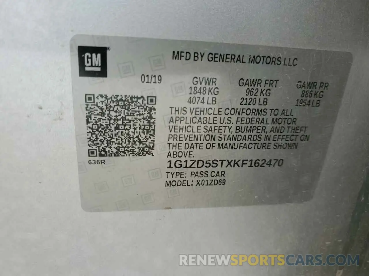13 fotografías del automóvil dañado 1G1ZD5STXKF162470 CHEVROLET MALIBU 2019
