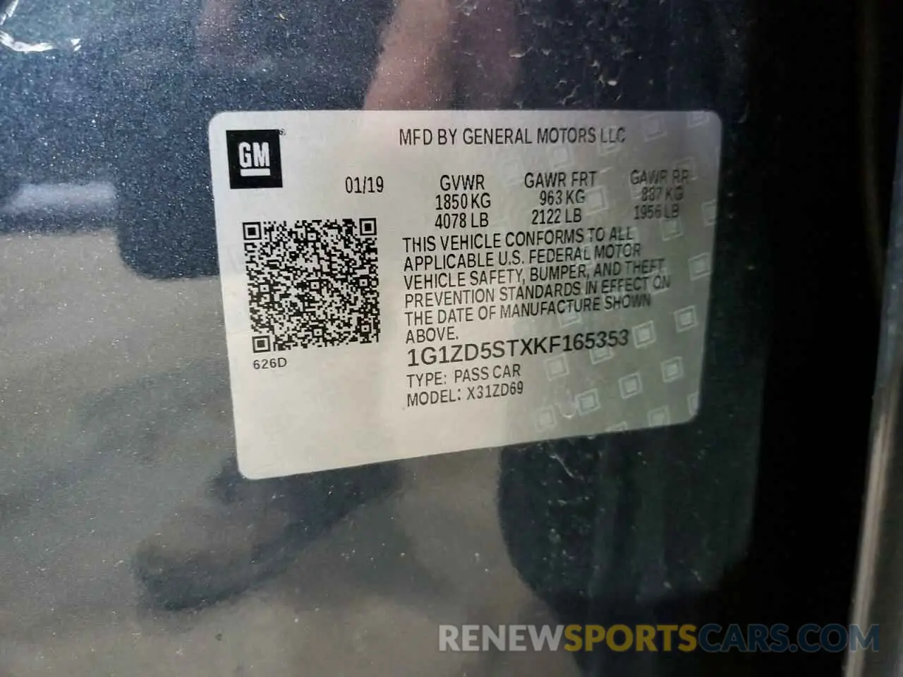 12 fotografías del automóvil dañado 1G1ZD5STXKF165353 CHEVROLET MALIBU 2019