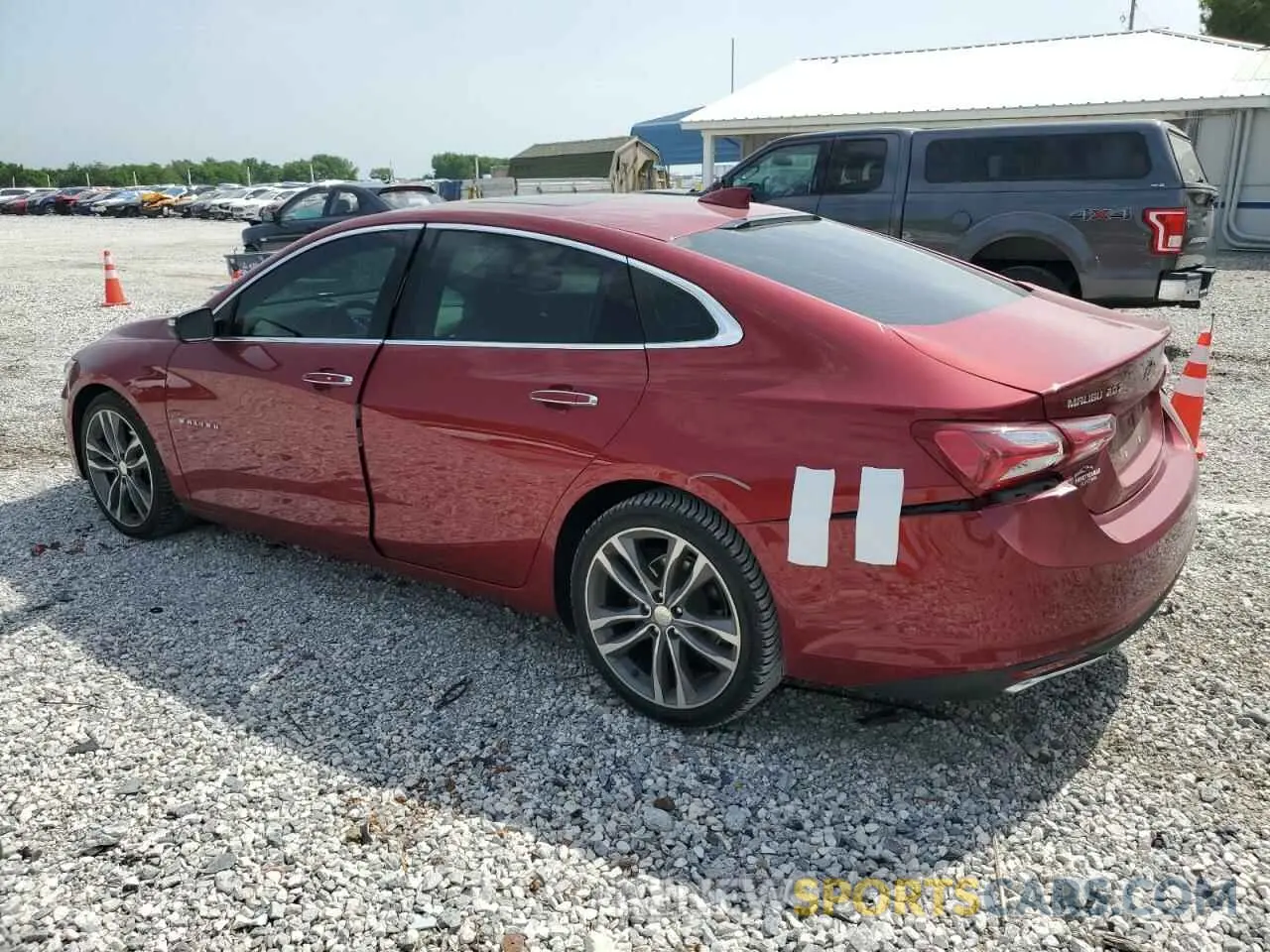 2 fotografías del automóvil dañado 1G1ZE5SX1KF149476 CHEVROLET MALIBU 2019