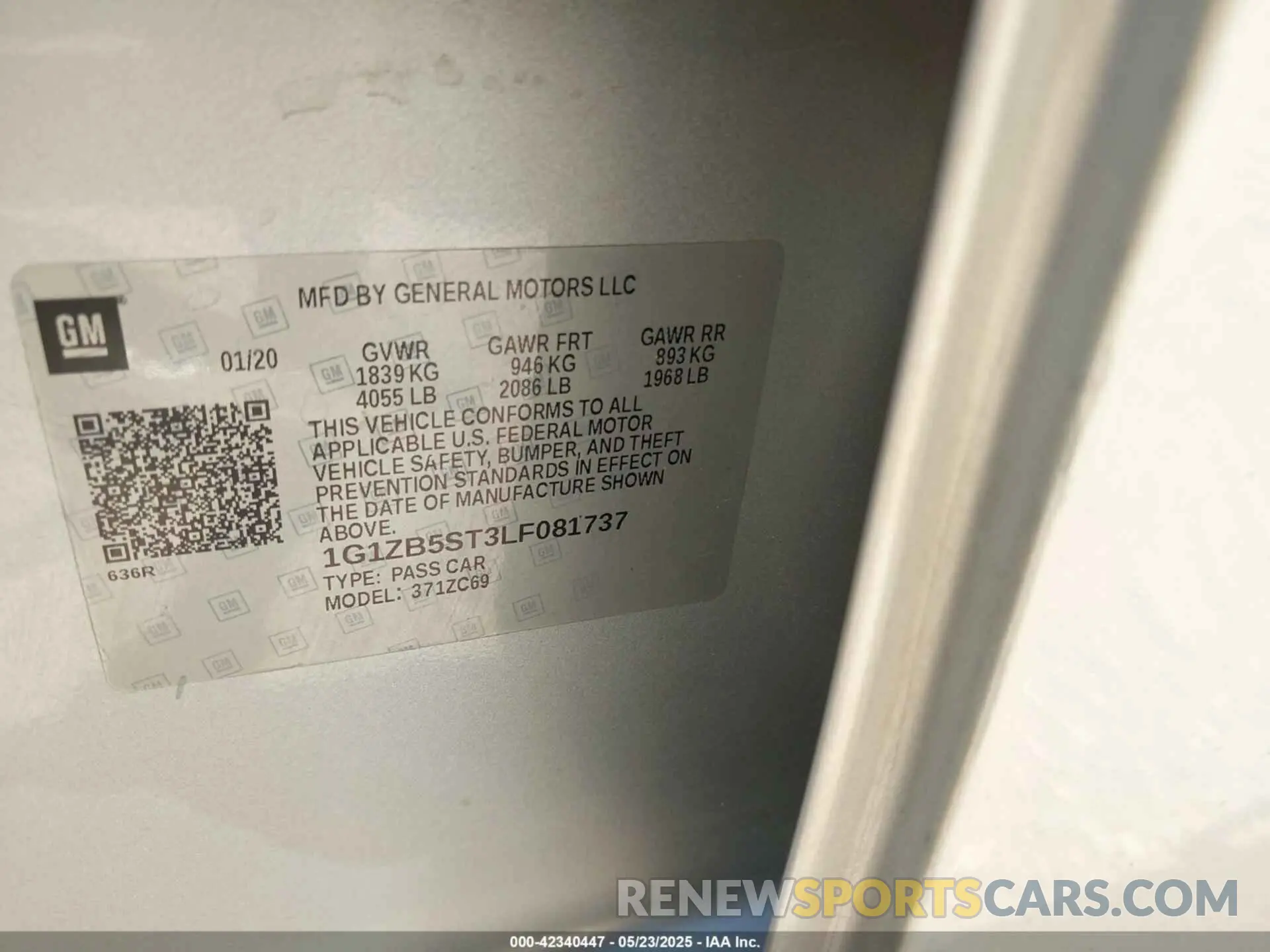 8 fotografías del automóvil dañado 1G1ZB5ST3LF081737 CHEVROLET MALIBU 2020