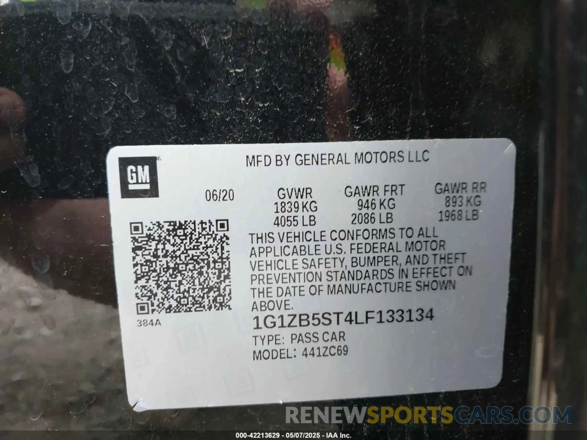 9 fotografías del automóvil dañado 1G1ZB5ST4LF133134 CHEVROLET MALIBU 2020