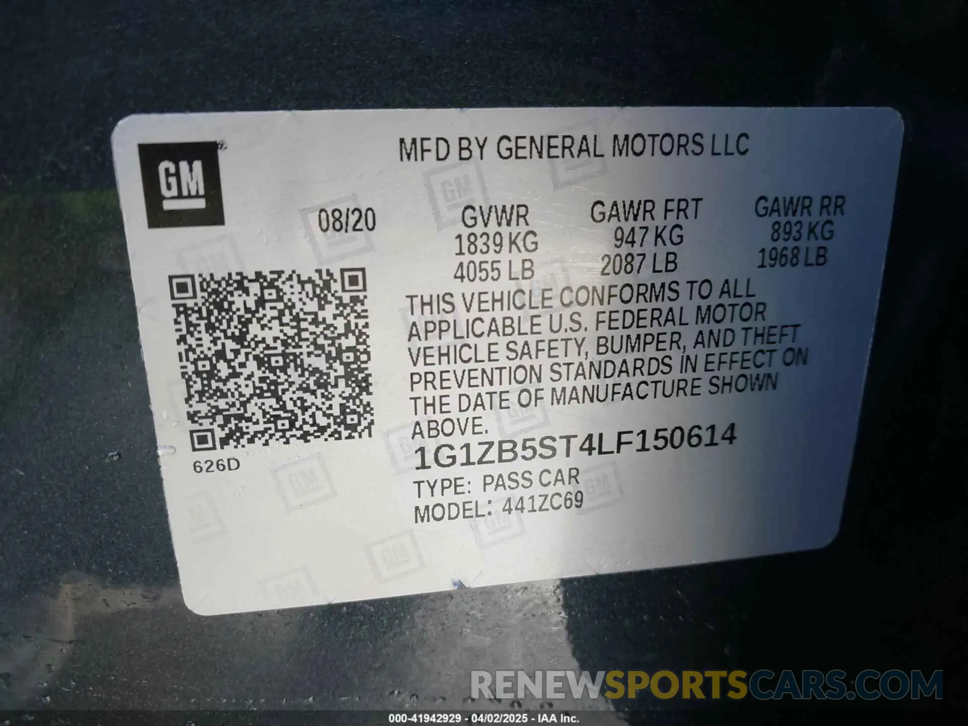 9 fotografías del automóvil dañado 1G1ZB5ST4LF150614 CHEVROLET MALIBU 2020