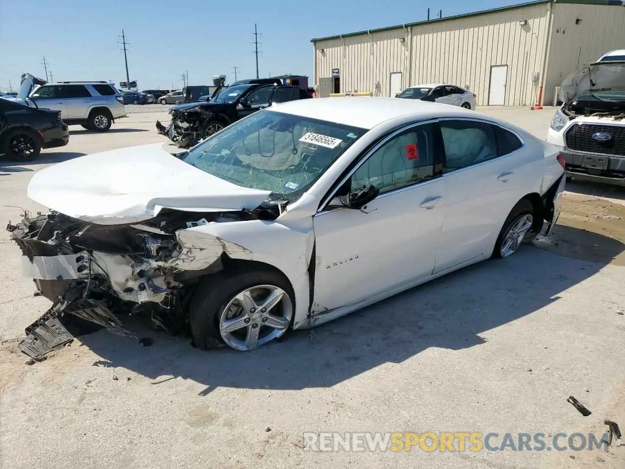 1 fotografías del automóvil dañado 1G1ZC5ST1LF146338 CHEVROLET MALIBU 2020