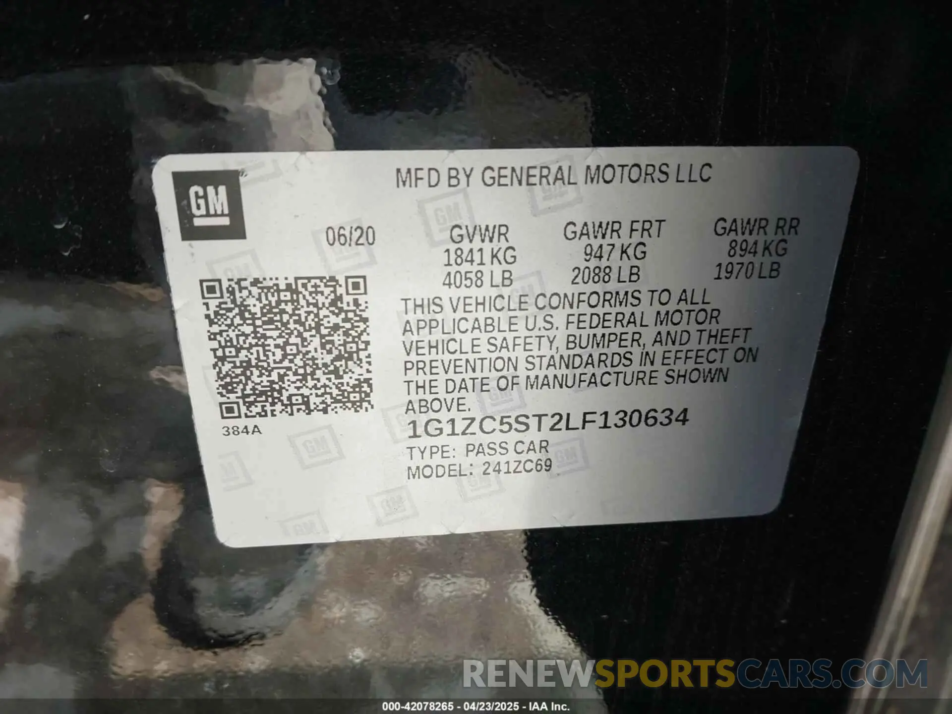 9 fotografías del automóvil dañado 1G1ZC5ST2LF130634 CHEVROLET MALIBU 2020