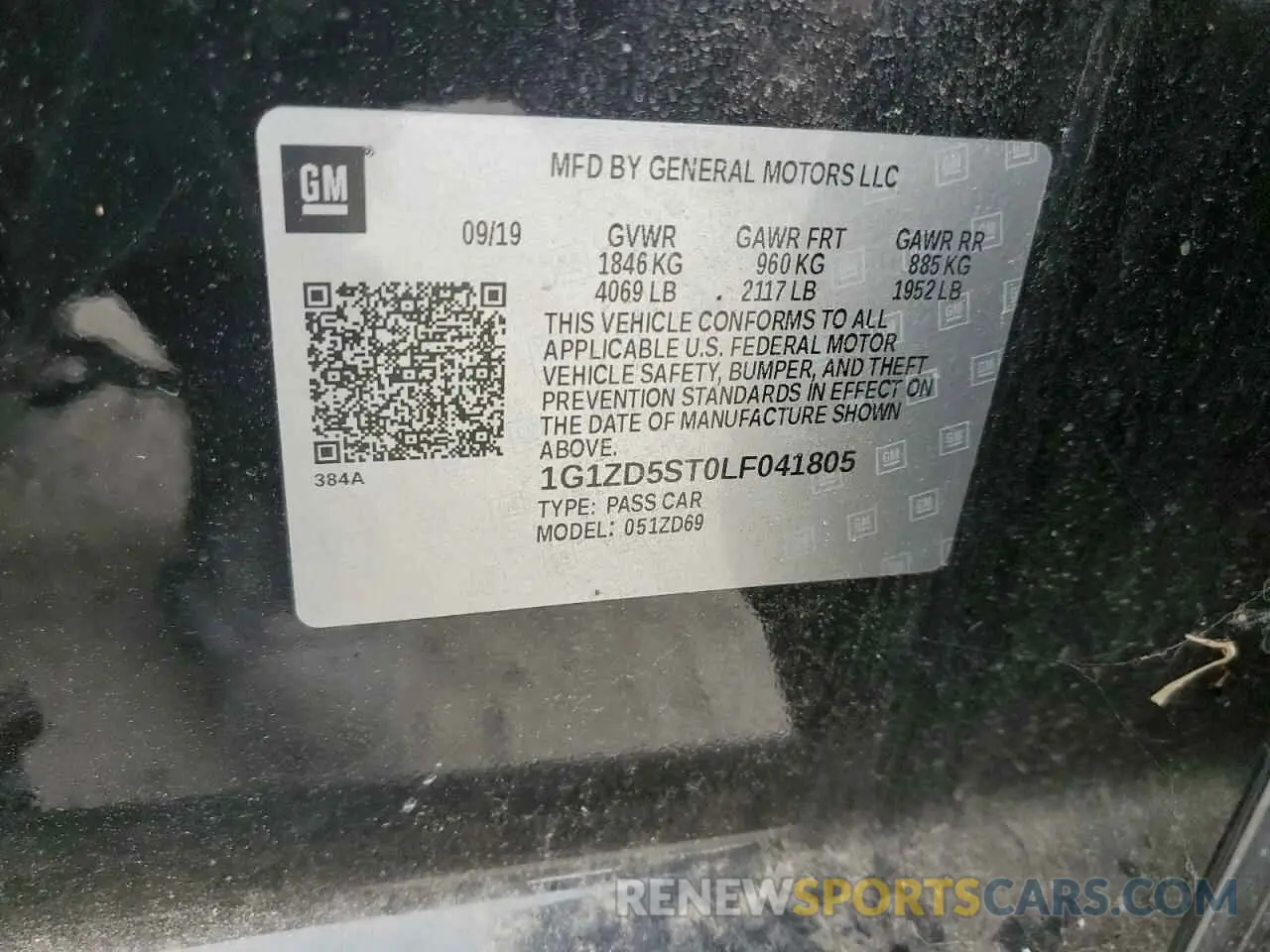 12 fotografías del automóvil dañado 1G1ZD5ST0LF041805 CHEVROLET MALIBU 2020