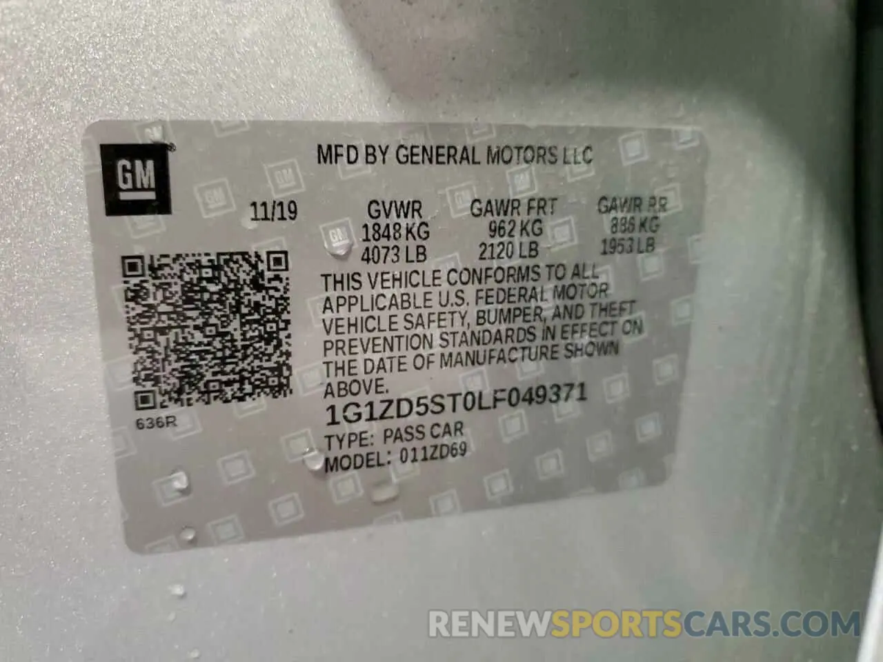 13 fotografías del automóvil dañado 1G1ZD5ST0LF049371 CHEVROLET MALIBU 2020