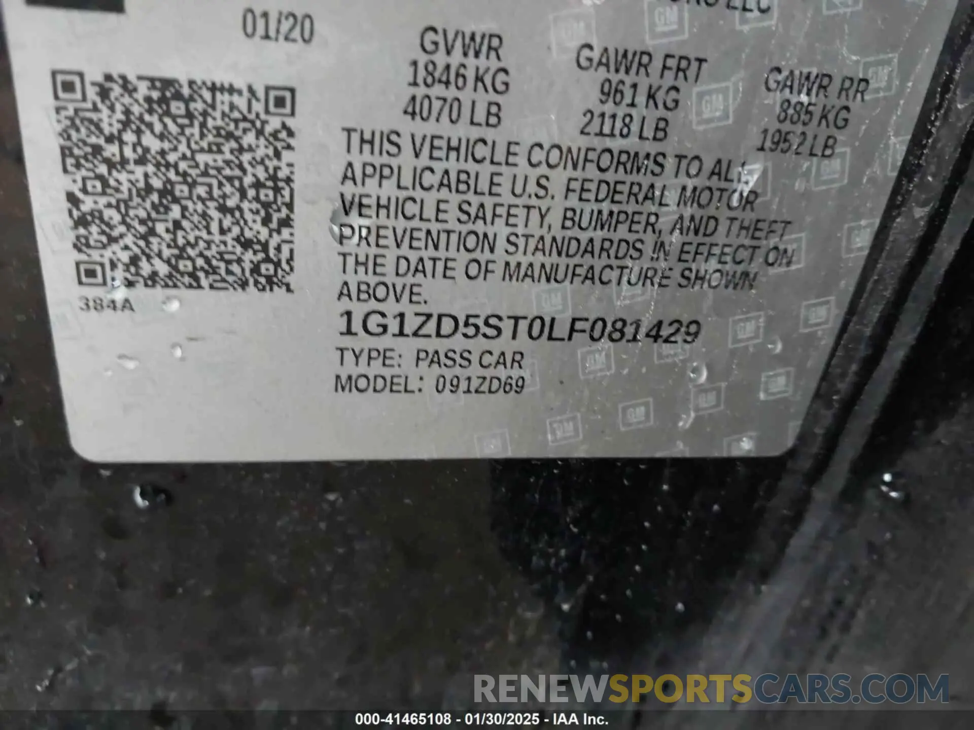 9 fotografías del automóvil dañado 1G1ZD5ST0LF081429 CHEVROLET MALIBU 2020