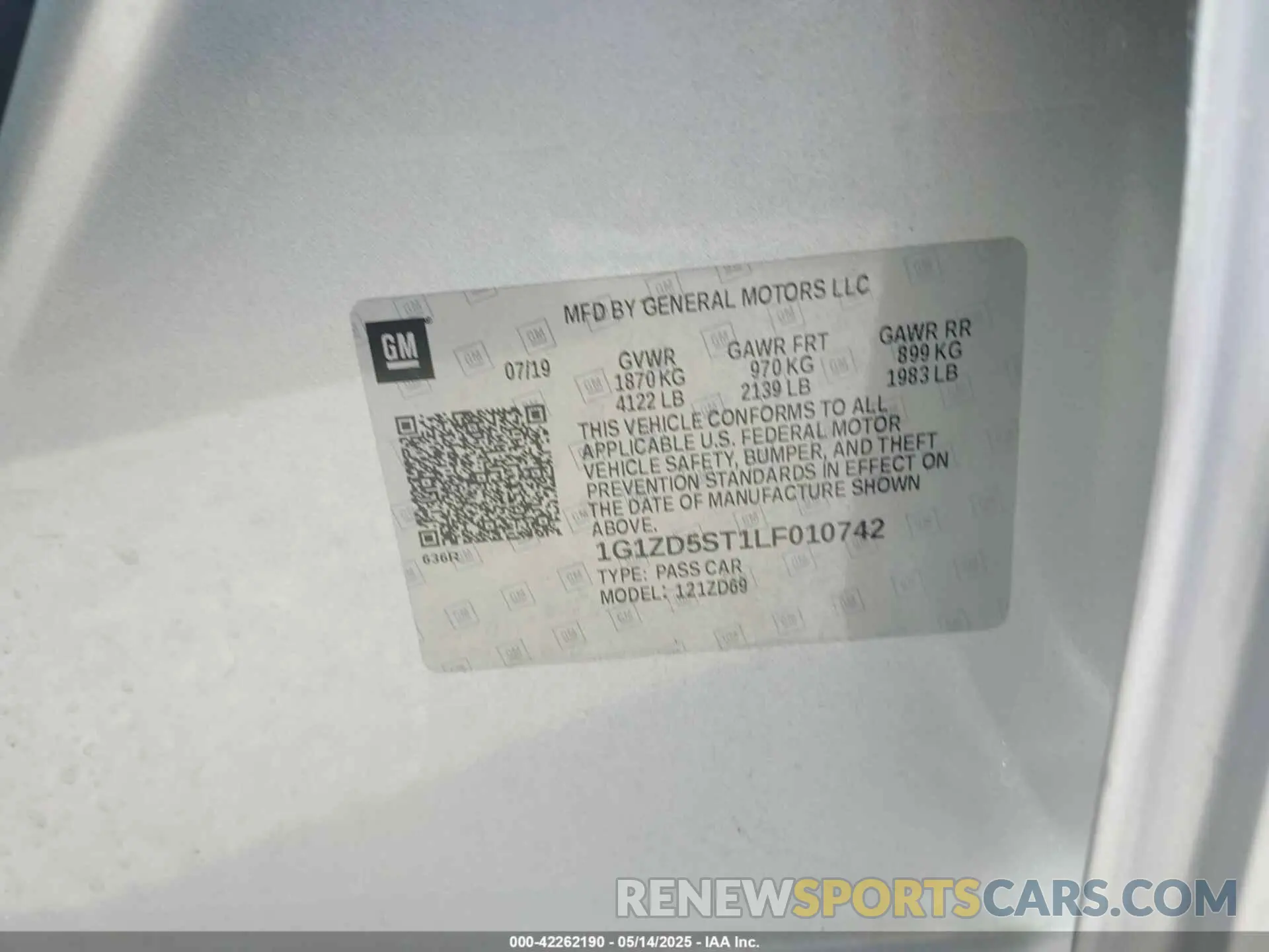 9 fotografías del automóvil dañado 1G1ZD5ST1LF010742 CHEVROLET MALIBU 2020