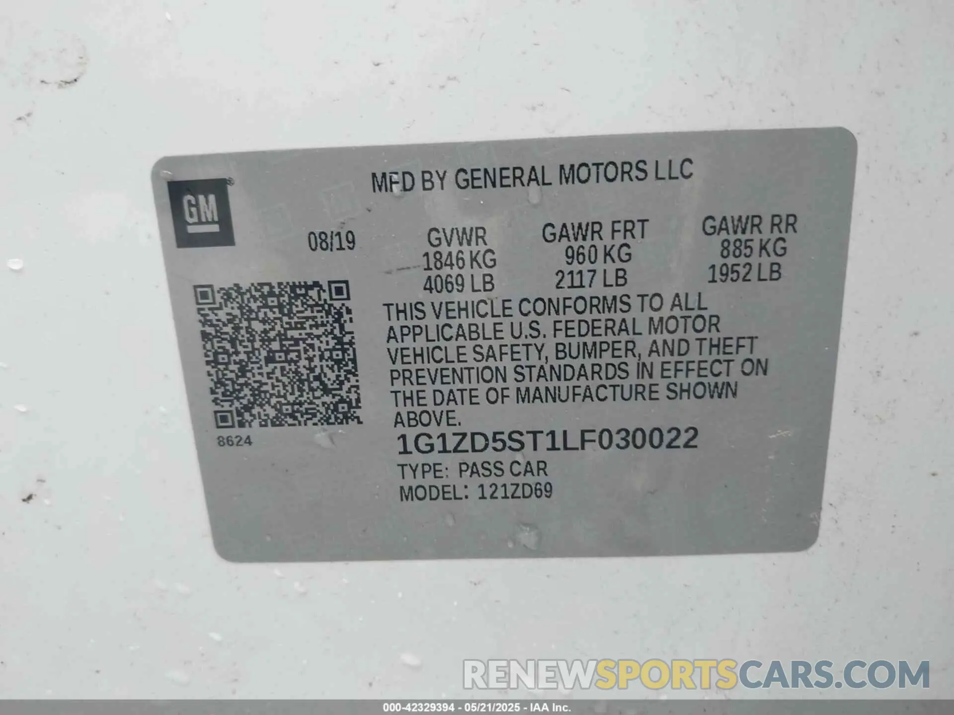 9 fotografías del automóvil dañado 1G1ZD5ST1LF030022 CHEVROLET MALIBU 2020