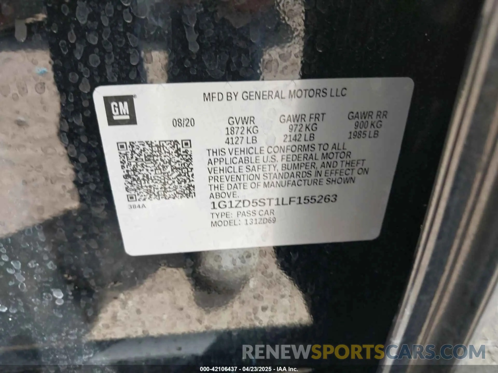 9 fotografías del automóvil dañado 1G1ZD5ST1LF155263 CHEVROLET MALIBU 2020