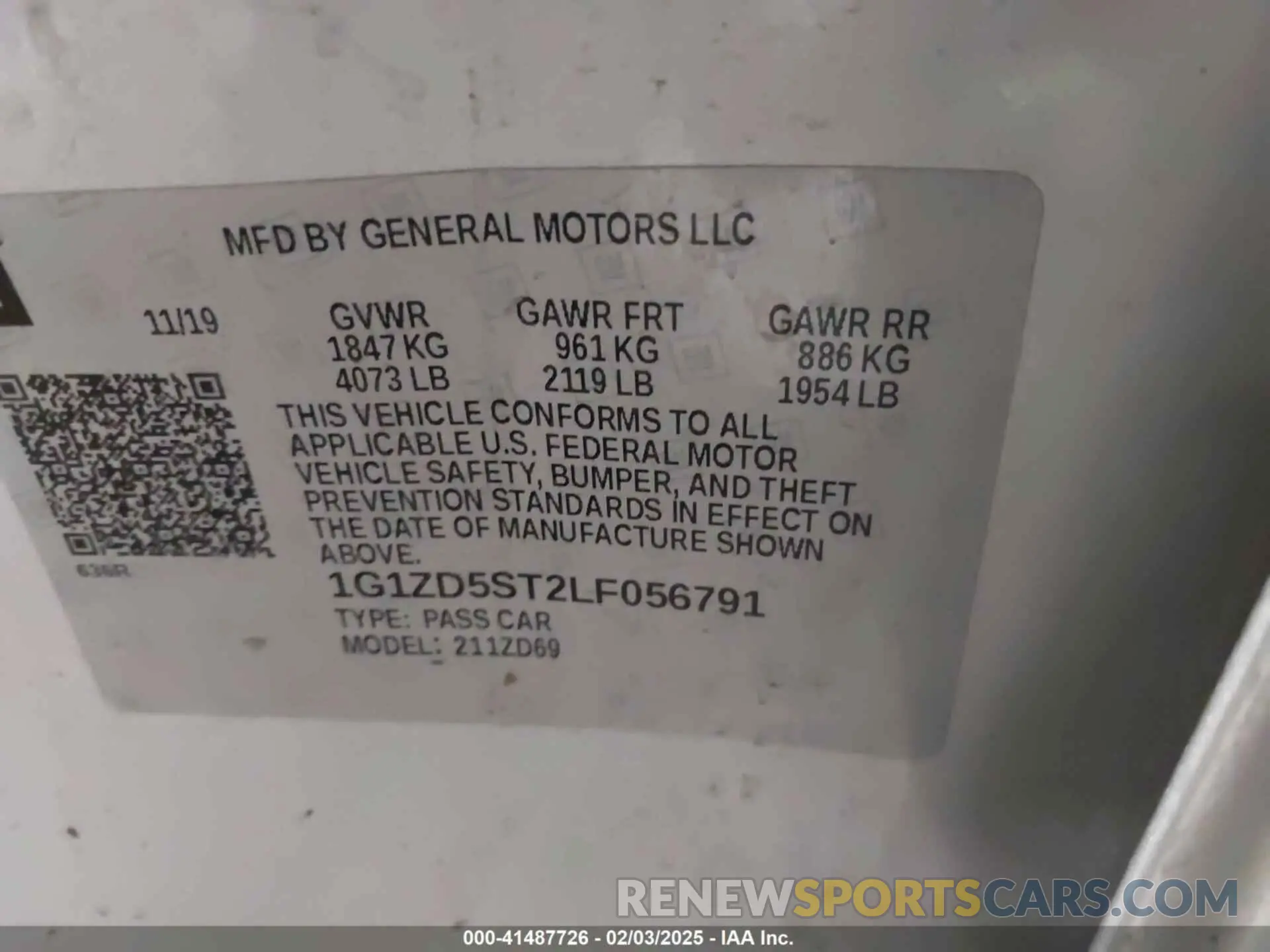 9 fotografías del automóvil dañado 1G1ZD5ST2LF056791 CHEVROLET MALIBU 2020