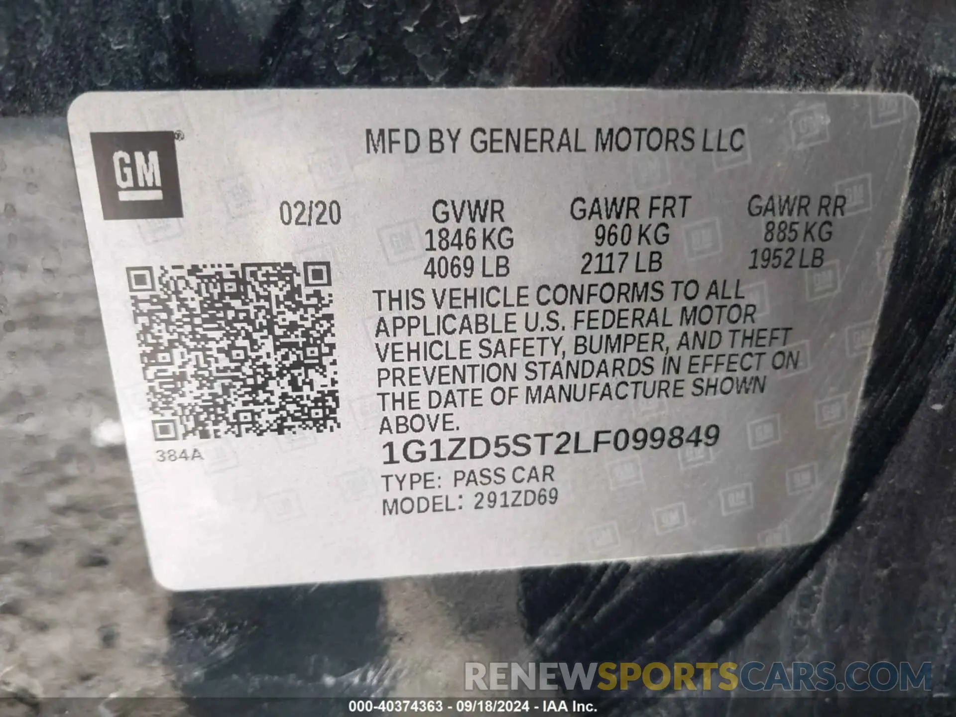9 fotografías del automóvil dañado 1G1ZD5ST2LF099849 CHEVROLET MALIBU 2020