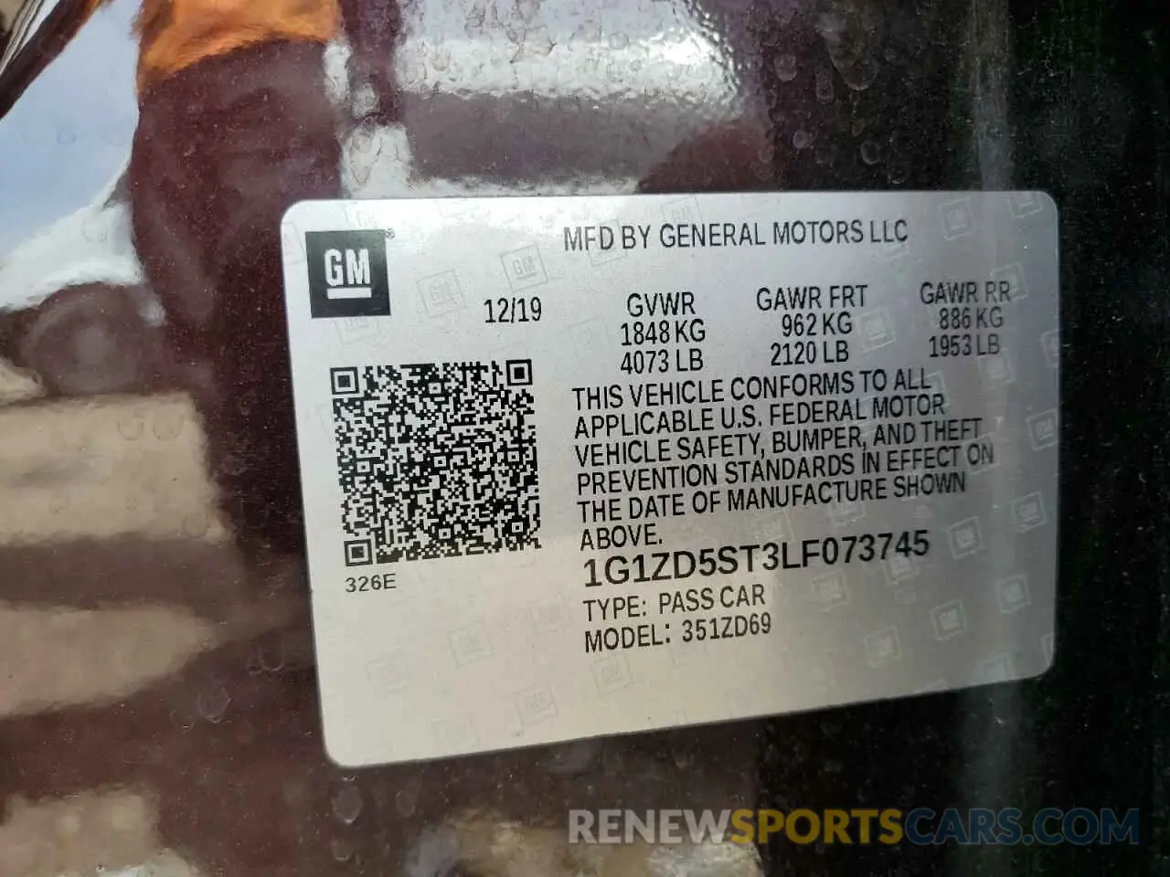 12 fotografías del automóvil dañado 1G1ZD5ST3LF073745 CHEVROLET MALIBU 2020