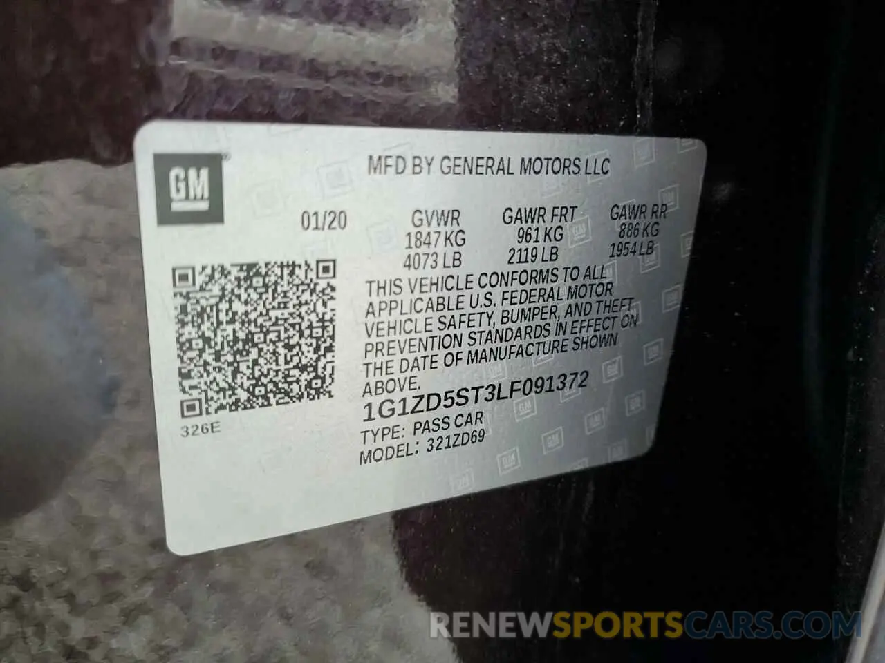 13 fotografías del automóvil dañado 1G1ZD5ST3LF091372 CHEVROLET MALIBU 2020