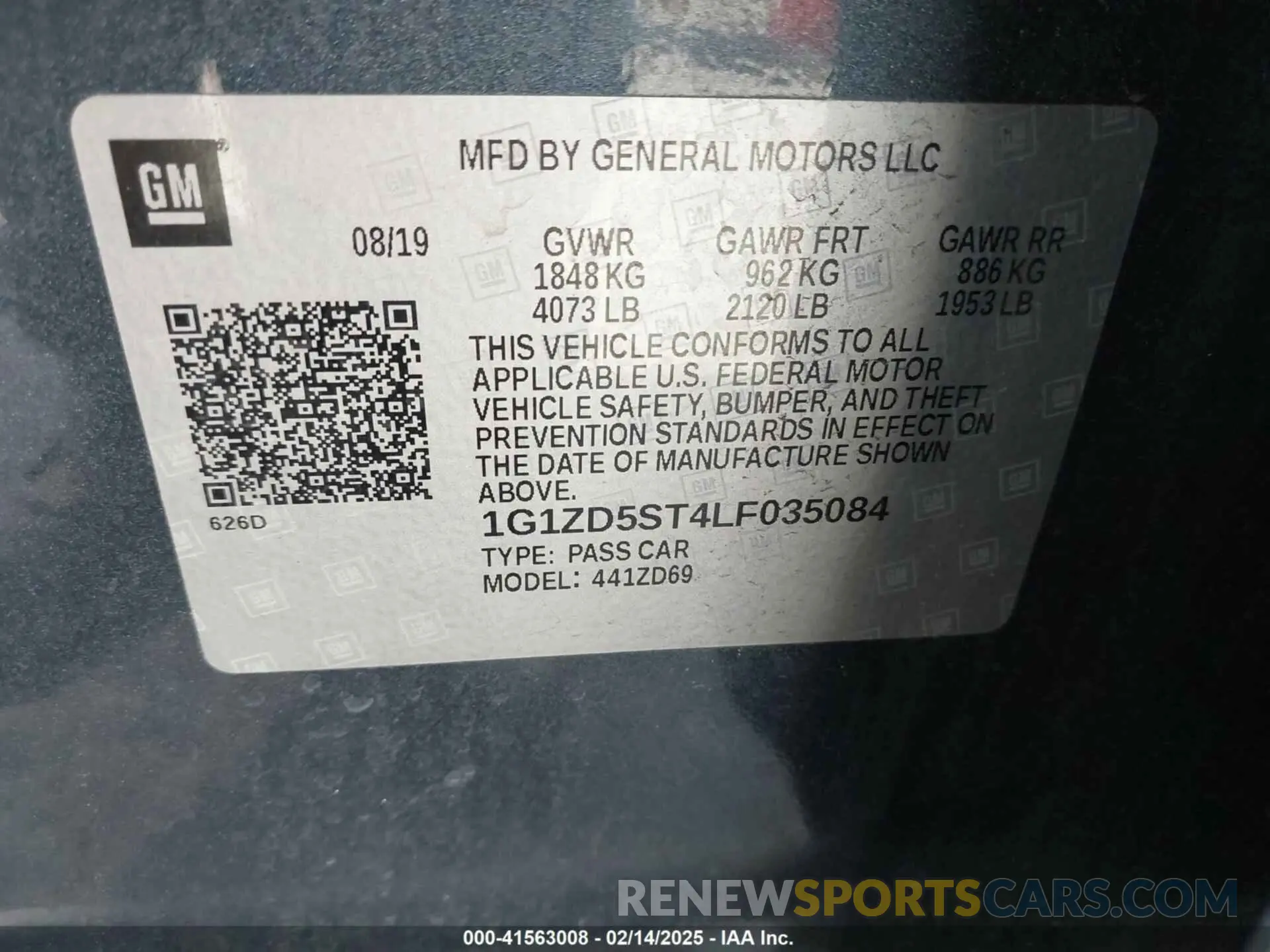9 fotografías del automóvil dañado 1G1ZD5ST4LF035084 CHEVROLET MALIBU 2020