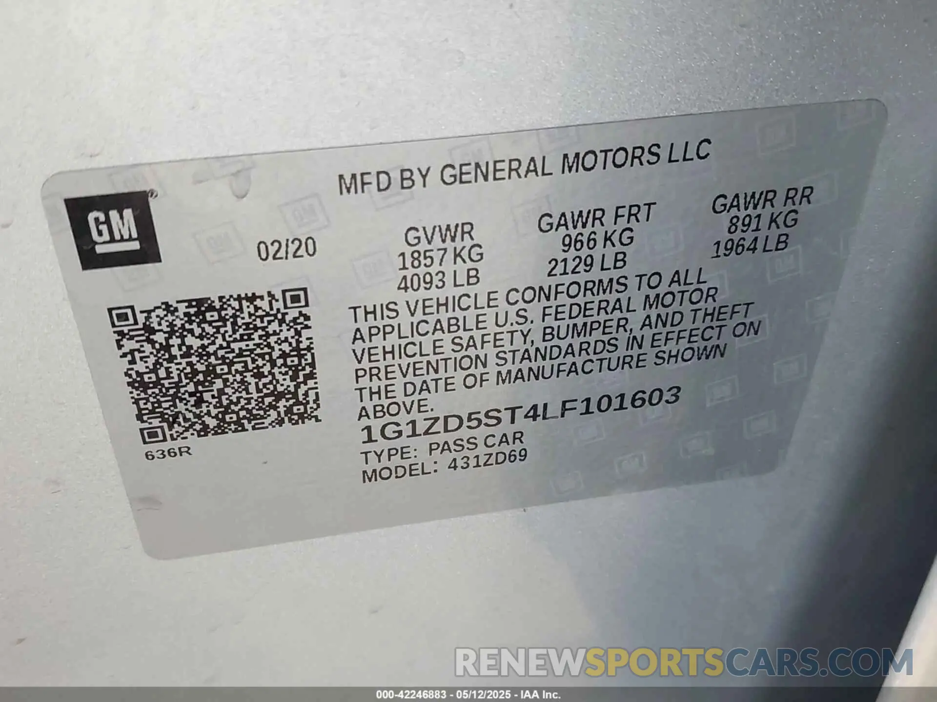 9 fotografías del automóvil dañado 1G1ZD5ST4LF101603 CHEVROLET MALIBU 2020