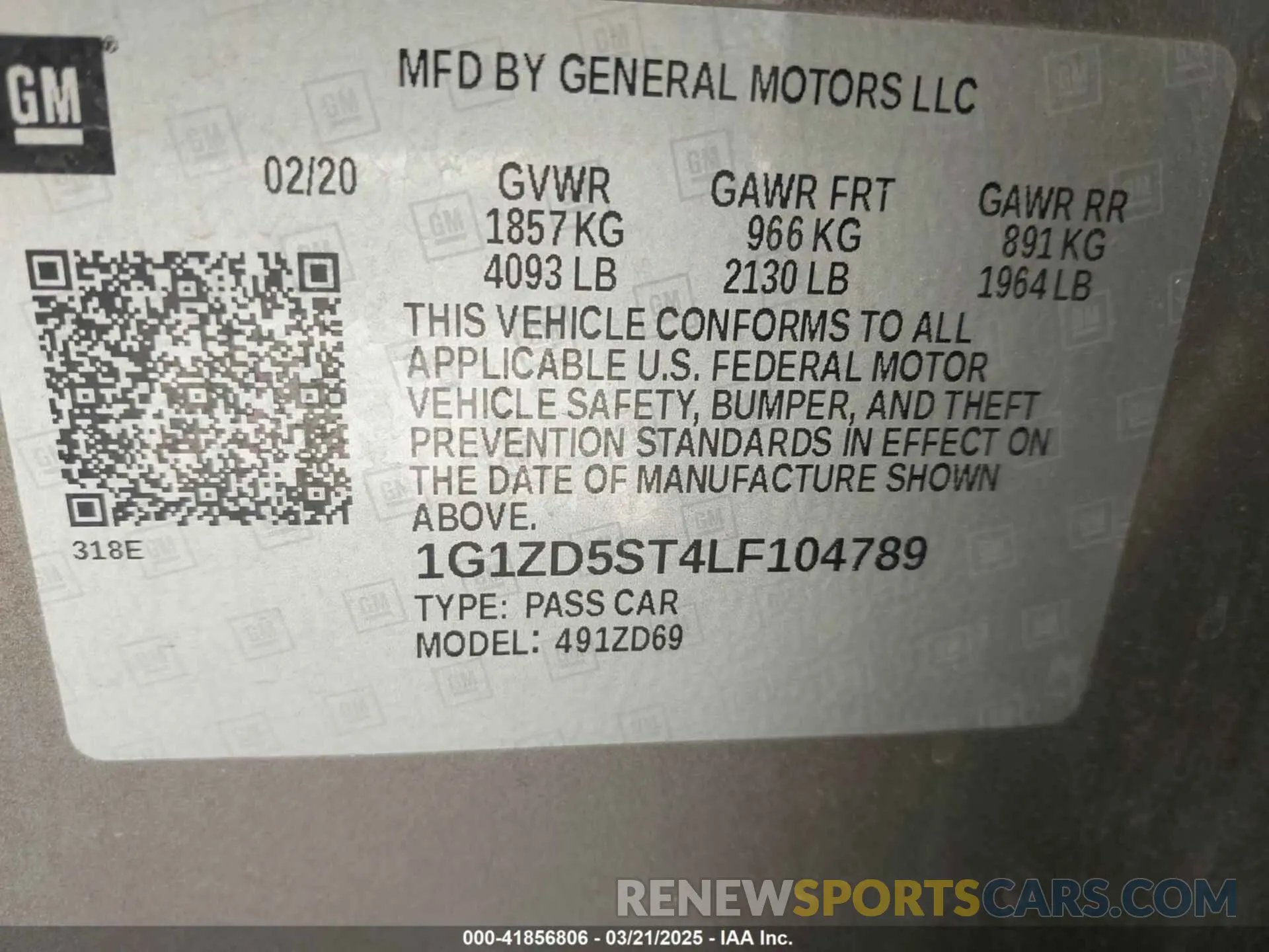 9 fotografías del automóvil dañado 1G1ZD5ST4LF104789 CHEVROLET MALIBU 2020