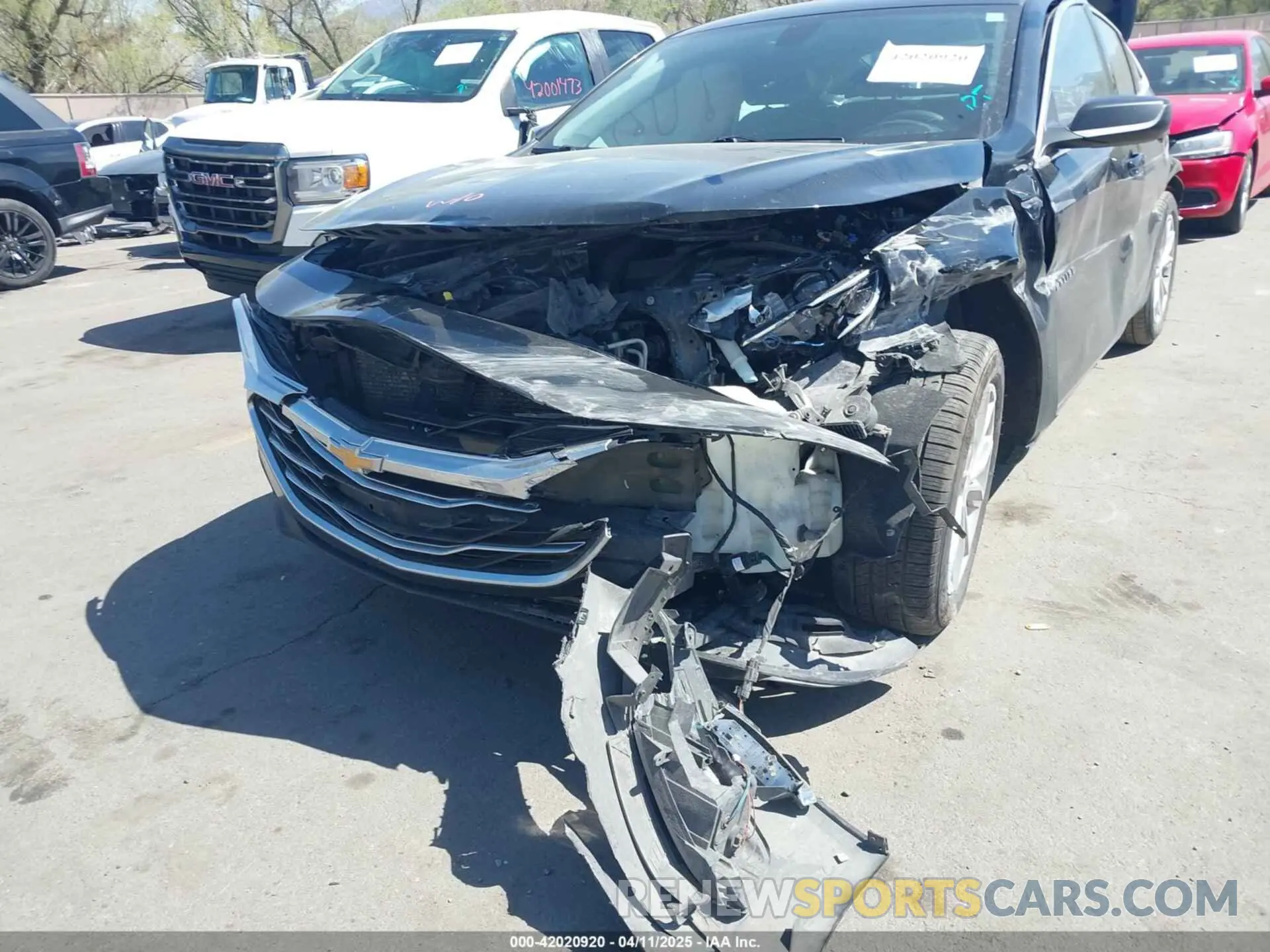 6 fotografías del automóvil dañado 1G1ZD5ST4LF113444 CHEVROLET MALIBU 2020