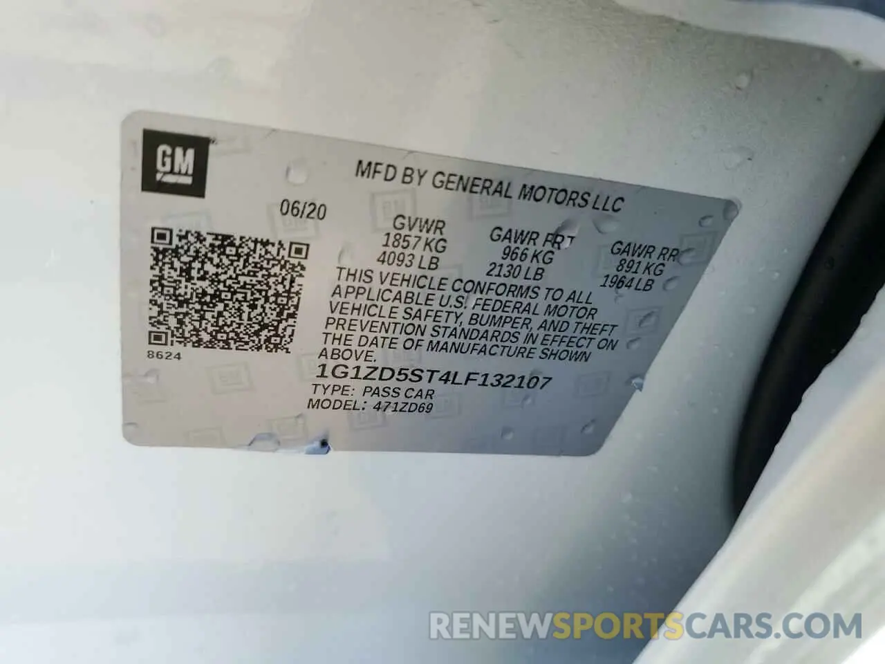 13 fotografías del automóvil dañado 1G1ZD5ST4LF132107 CHEVROLET MALIBU 2020