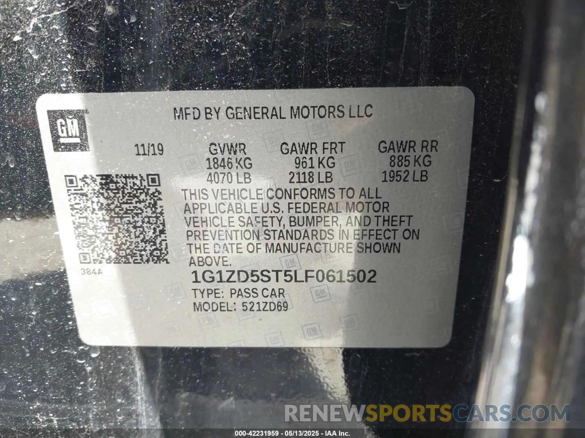 9 fotografías del automóvil dañado 1G1ZD5ST5LF061502 CHEVROLET MALIBU 2020
