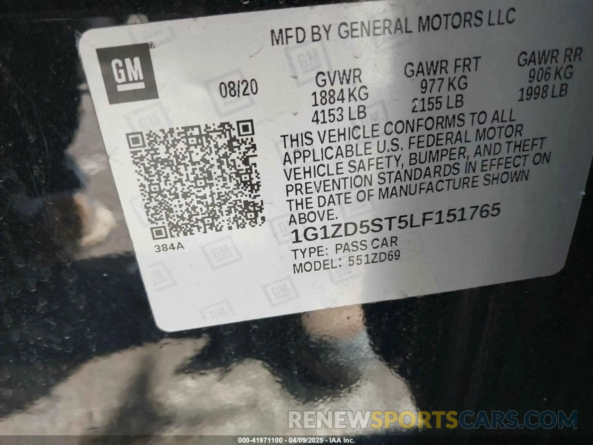 9 fotografías del automóvil dañado 1G1ZD5ST5LF151765 CHEVROLET MALIBU 2020