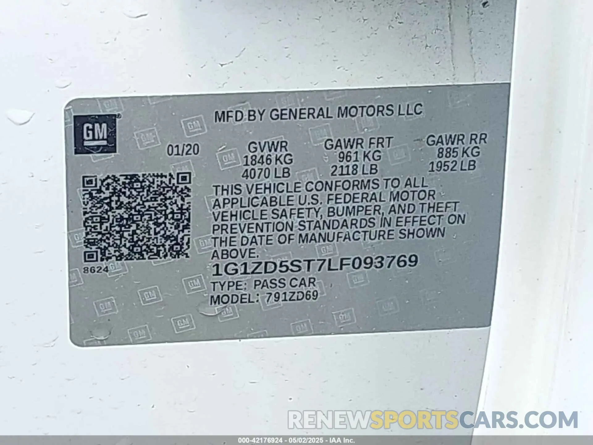 9 fotografías del automóvil dañado 1G1ZD5ST7LF093769 CHEVROLET MALIBU 2020