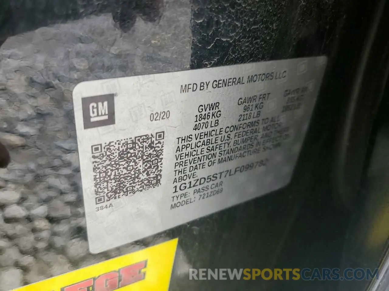 12 fotografías del automóvil dañado 1G1ZD5ST7LF099782 CHEVROLET MALIBU 2020