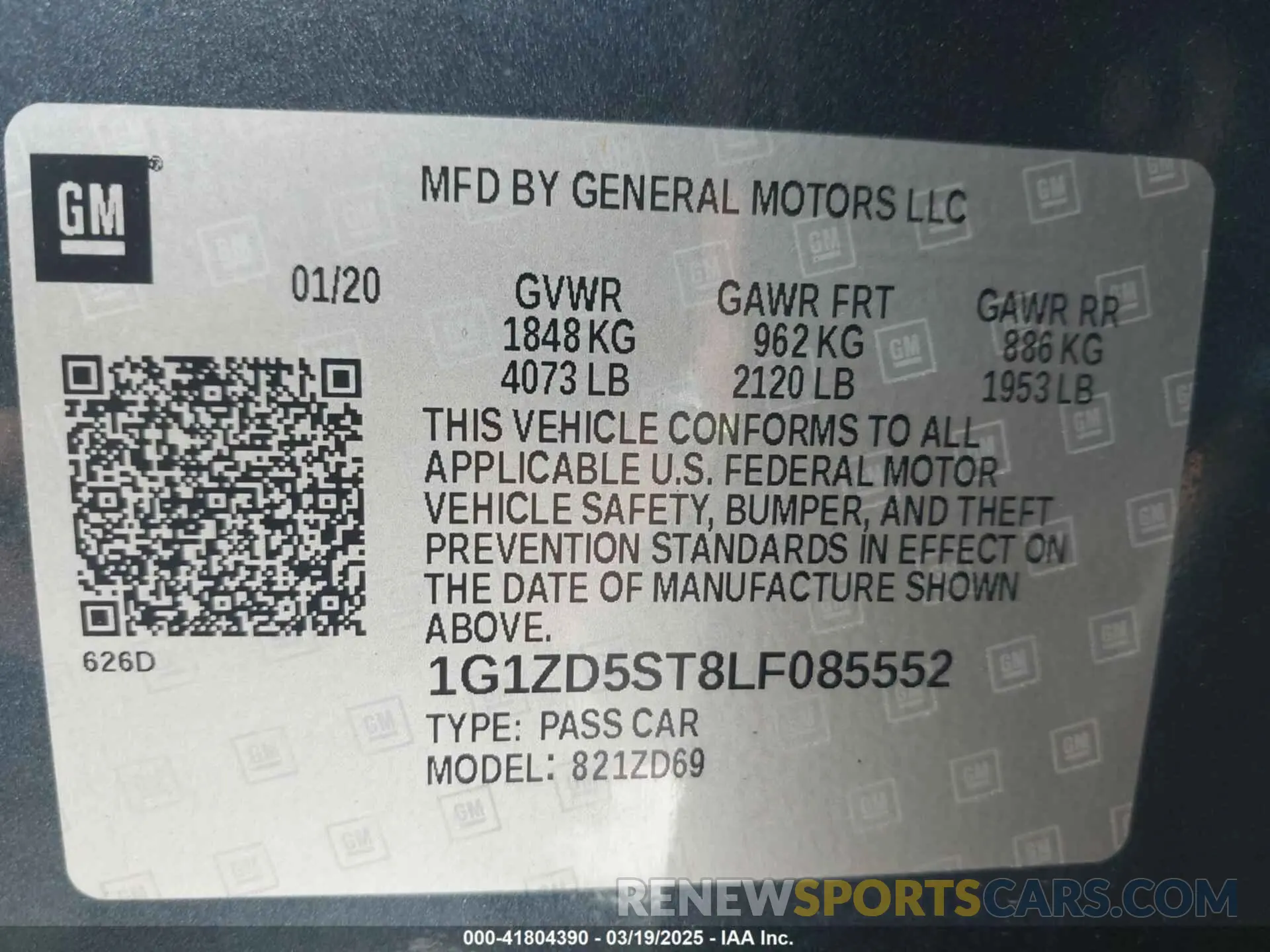 9 fotografías del automóvil dañado 1G1ZD5ST8LF085552 CHEVROLET MALIBU 2020
