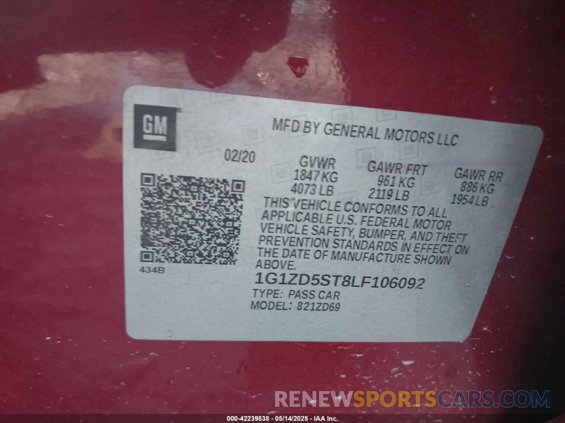 9 fotografías del automóvil dañado 1G1ZD5ST8LF106092 CHEVROLET MALIBU 2020